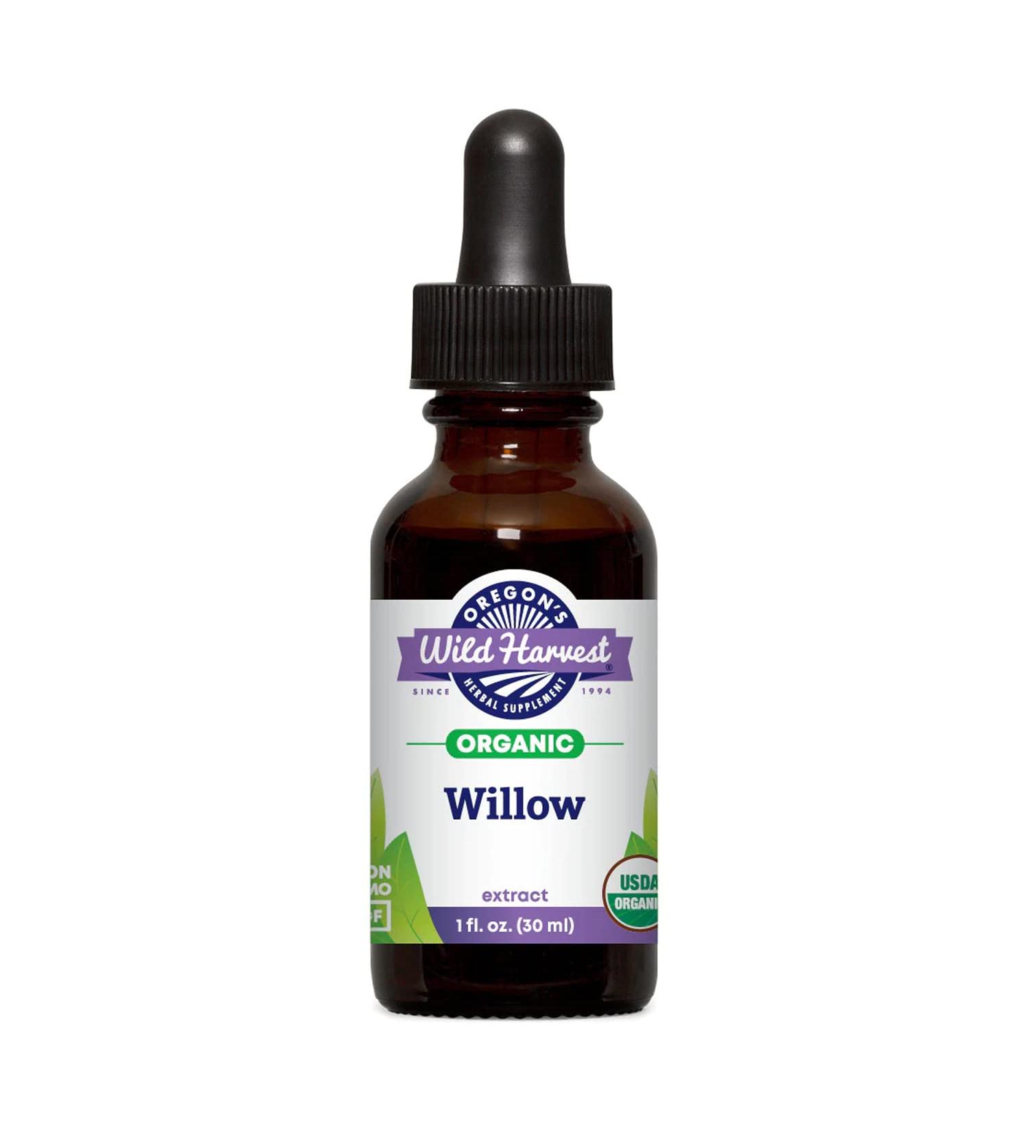 Oregon's Wild Harvest Willow 1oz: Pure Herbal Supplement - Buy Online on GoSupps.com