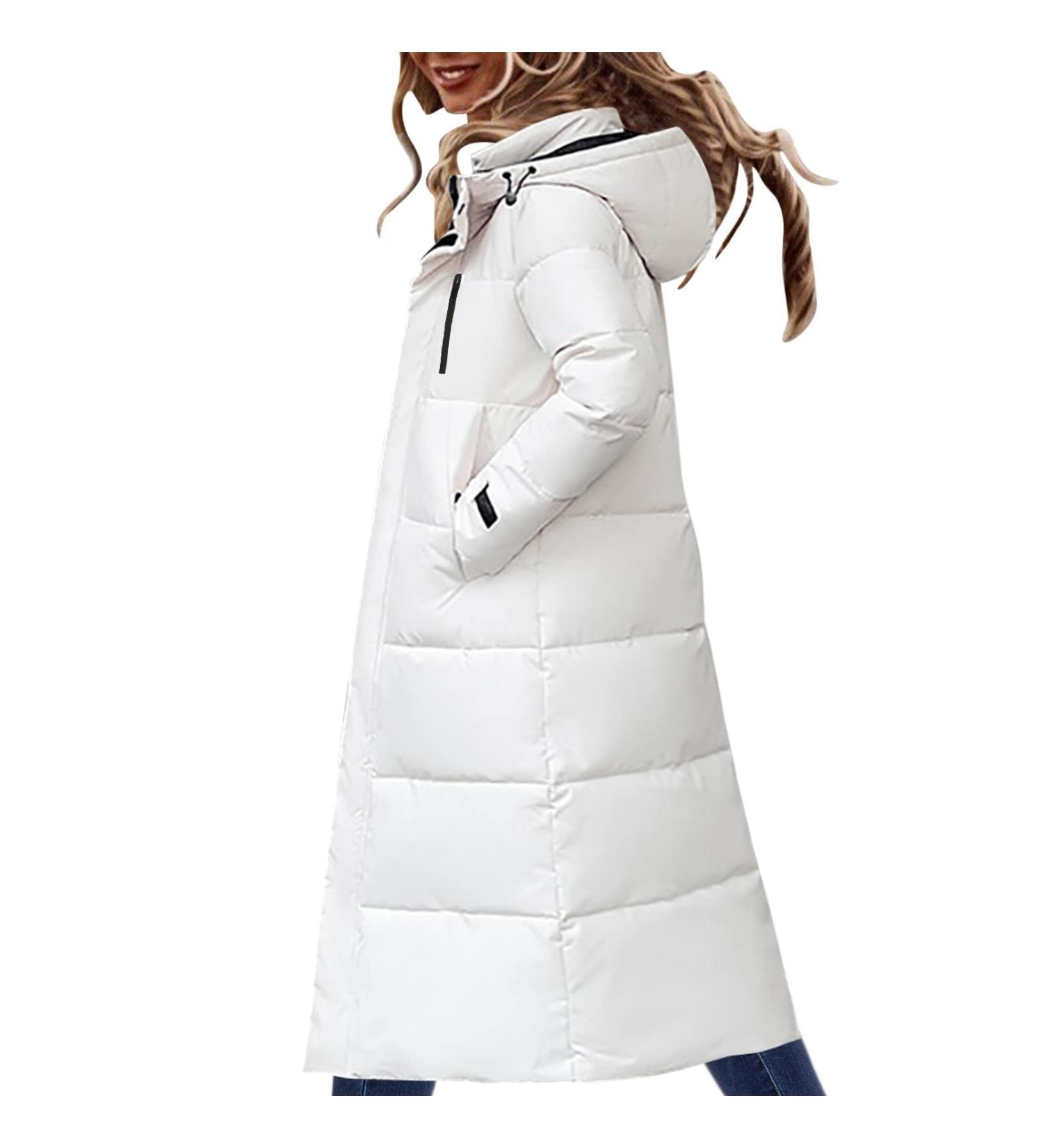 Hehiy Women's Winter Fashion Duffle Coat with Faux Fur Collar | Stylish & Warm Waterproof Winter Parka - Buy Online on GoSupps.com