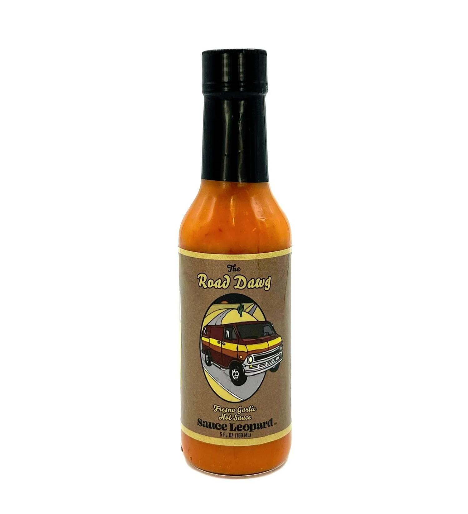 Sauce Leopard Habanero Pepper The Road Dawg Fresno Garlic Hot Chilli Sauce Vegetarian 150ml