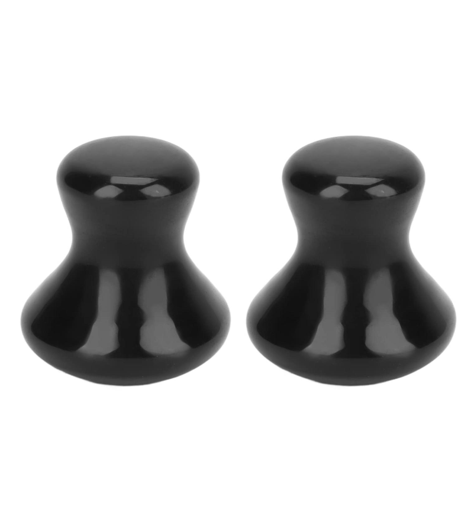 2pcs Black Gua Sha Facial Tools Mushroom Shape Face Lift Tool for Wrinkles Removal Practical Massager Roller Tool for Skin Firming Lightweight Lymphatic Drainage Massager for Home Salon - Buy Online on GoSupps.com
