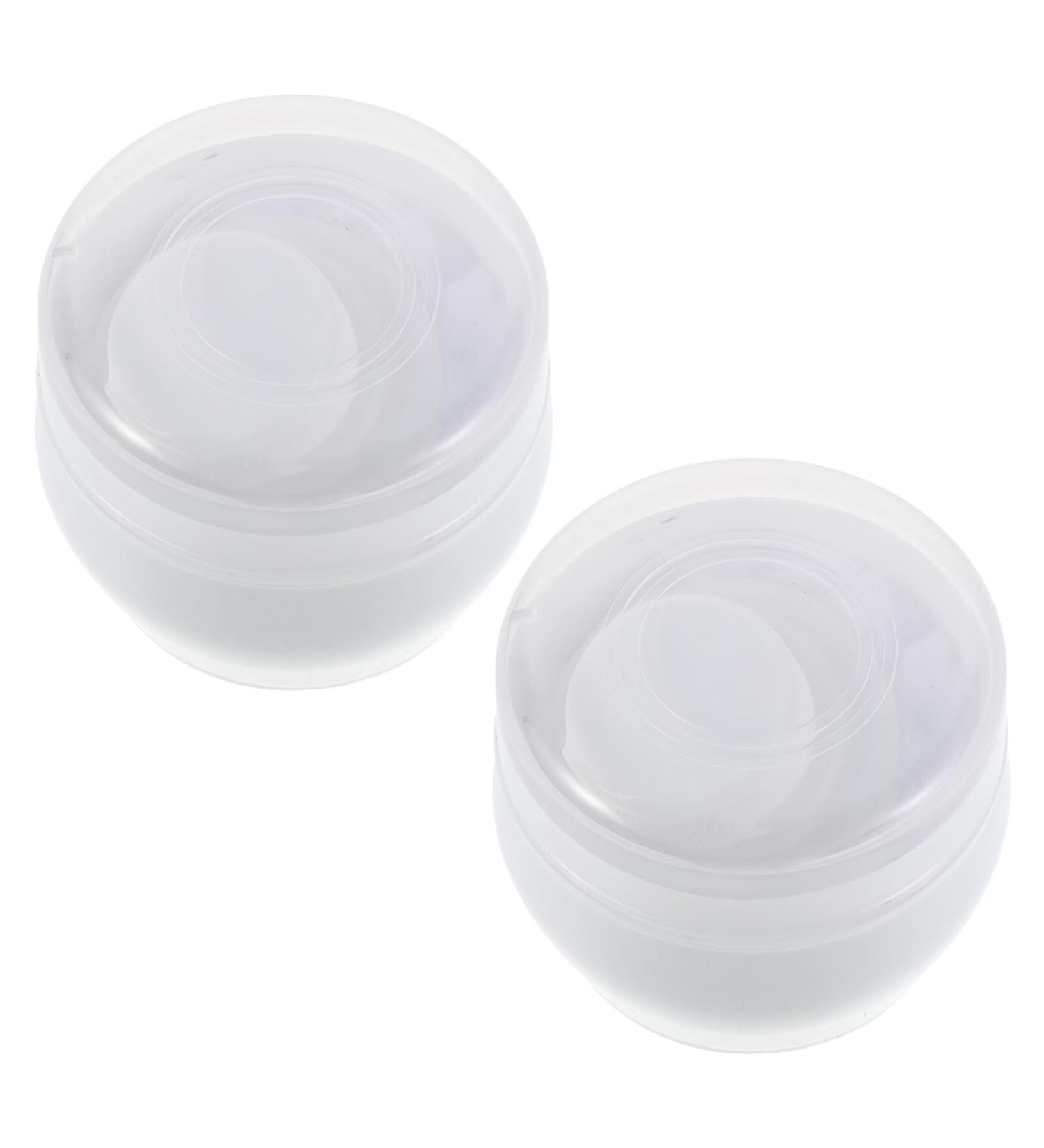 Lot de 2 Bo tes de Rangement Blanches avec Houppettes pour Poudre Corporelle B b Contenant de Voyage Compact et Portable R cipient Poudre Doux et Ergonomique Soins - Buy Online on GoSupps.com