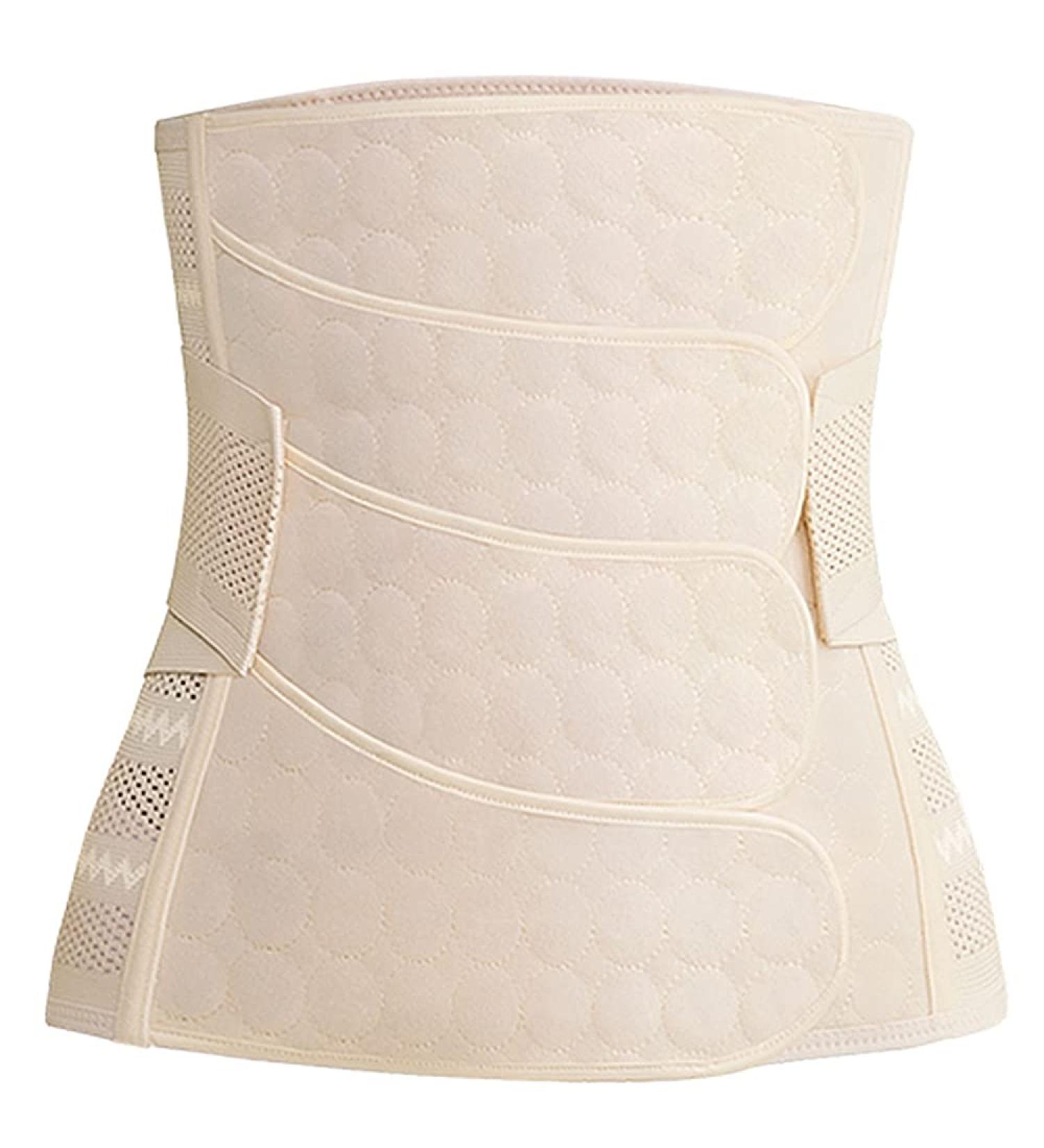 WANYI Postpartum Belly Band XL Beige - C-Section Recovery Belt for Normal Birth/Caesarean Section - Postnatal Shapewear - Buy Online on GoSupps.com