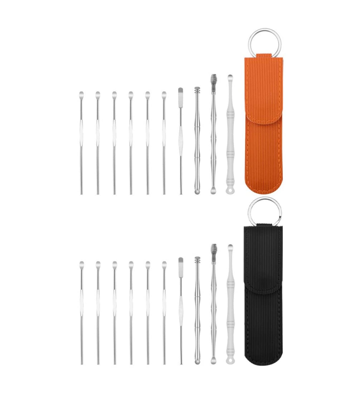 Beaupretty Earwax Removal Tool Kit - 2 Sets Stainless Steel Ear Cleaner & Massaging Ear Pick Suite for Effective Ear Wax Removal - Buy Online on GoSupps.com