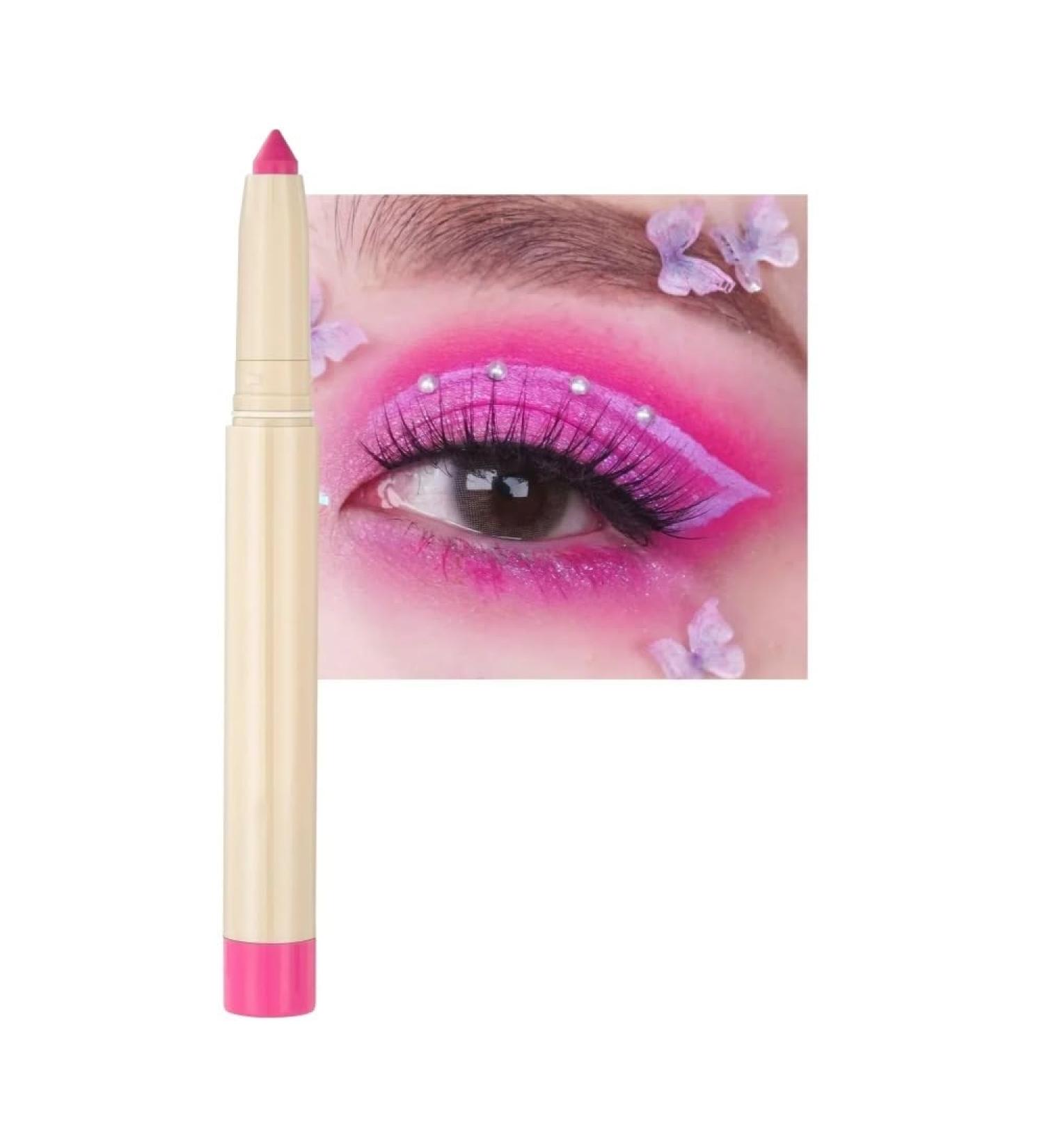 Pearlescent Eyeshadow Pencil Stick Lasting Glitter Shimmer Eye Shadow Pen Eyeliner Stick Eyes Make Up Tools Waterproof 22 Colors (Color : NO.5) - Buy Online on GoSupps.com