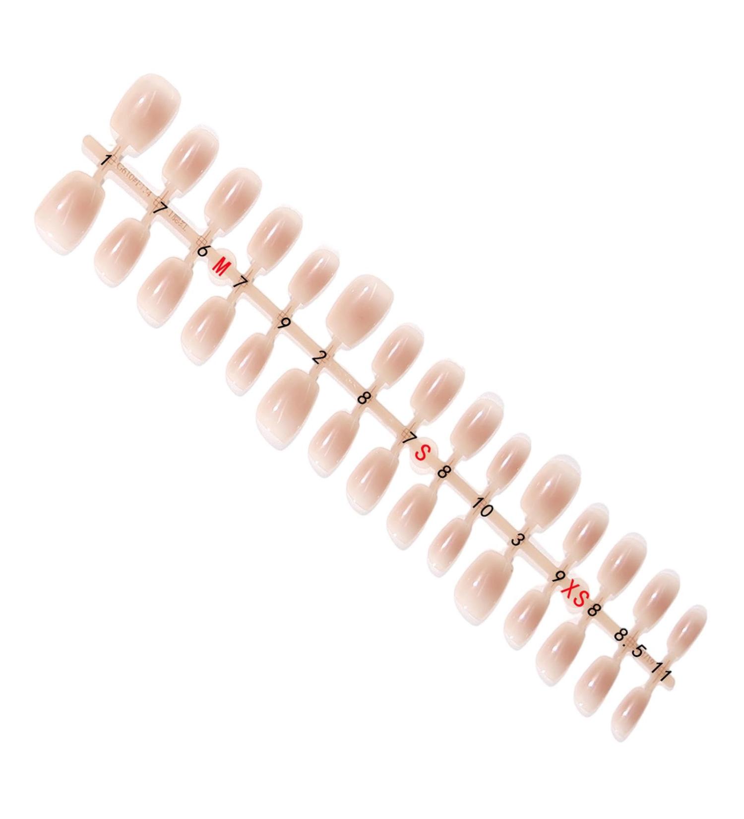 Kumprohu Short Nails Press On Exquisite Glossy Fake Nails Short | Artificial Nails Multiple Sizes for Manicure At Home Easy to Stick & Remove Dark Pink 1 count (Pack of 1) - Buy Online on GoSupps.com