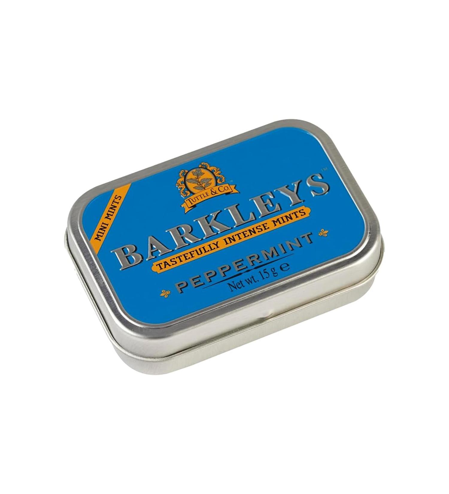 Barkleys Mints Sugar Free Peppermint in Classic Mini Tin 15 g - Buy Online on GoSupps.com
