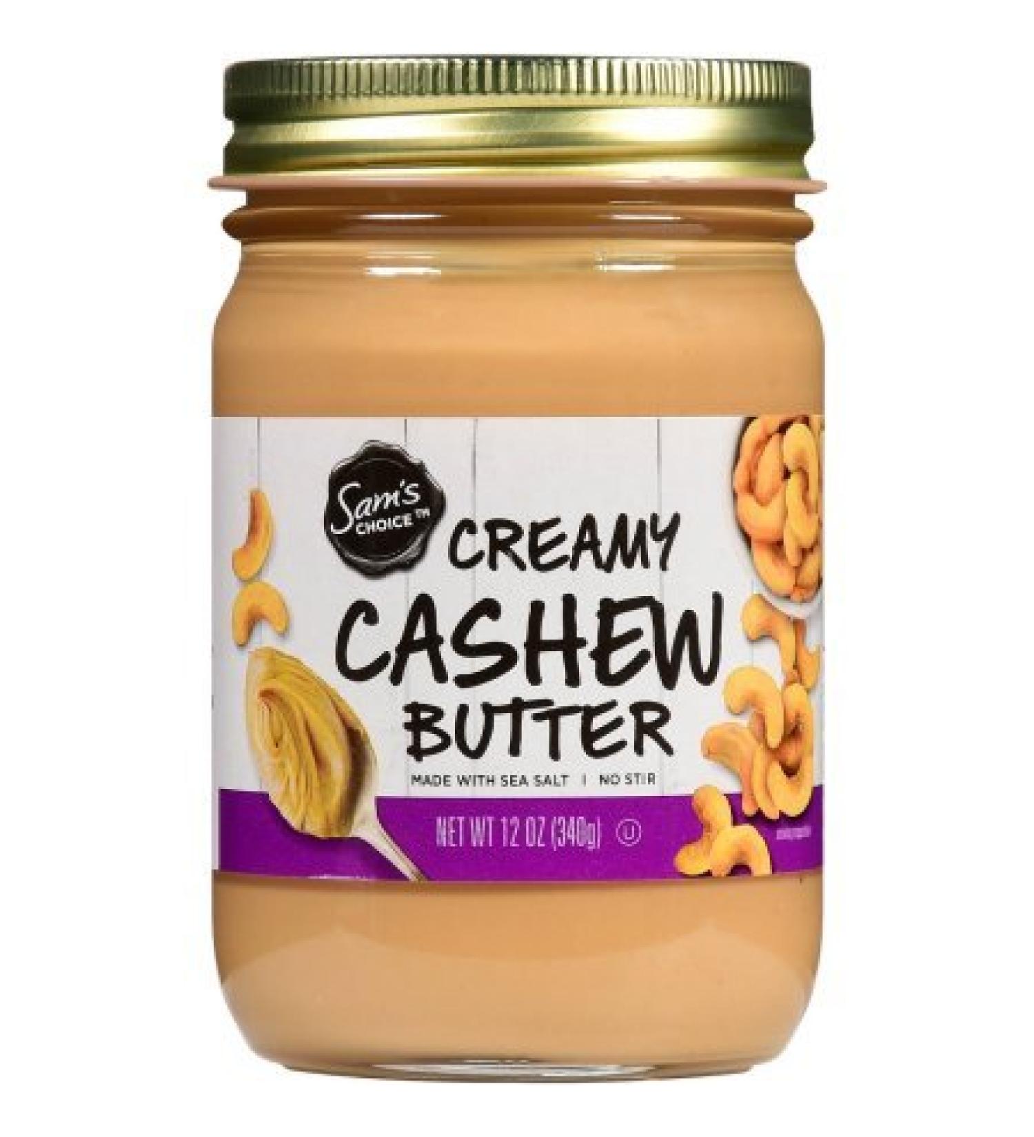 Sam's Choice Creamy Cashew Butter, 12 oz