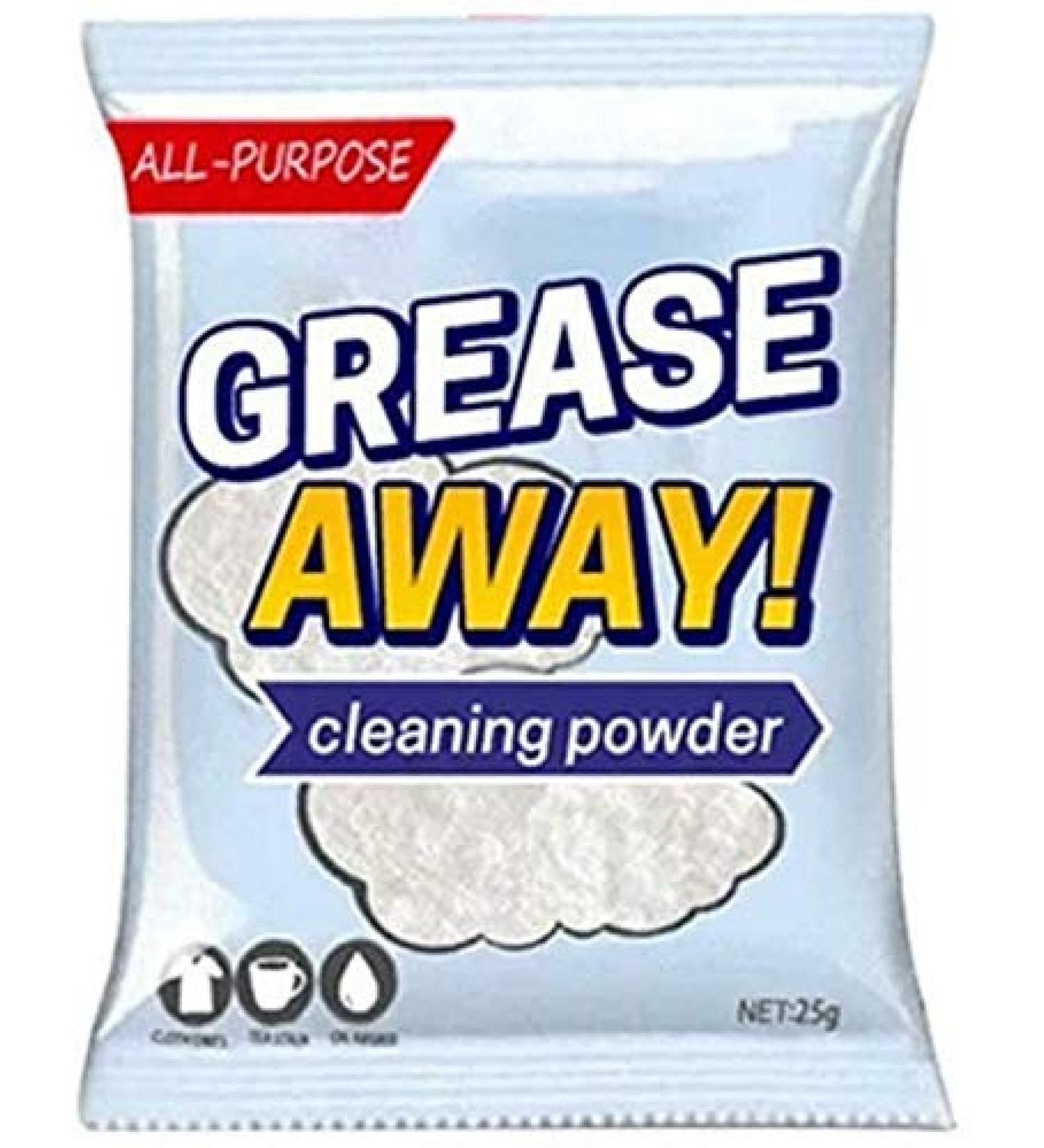 Grease Away Powder Cleaner Multifunctional Cleaning Powder Home Kitchen Sink Detergent 25g/Bag (25 1) - Buy Online on GoSupps.com