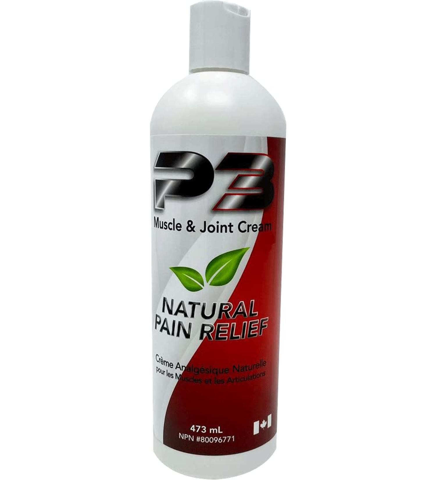 473mL P3 Muscle & Joint Cream - Sustainably sourced safe for all ages fresh scented muscle pain relief cream. alcohol and methyl salicylate free - Buy Online on GoSupps.com