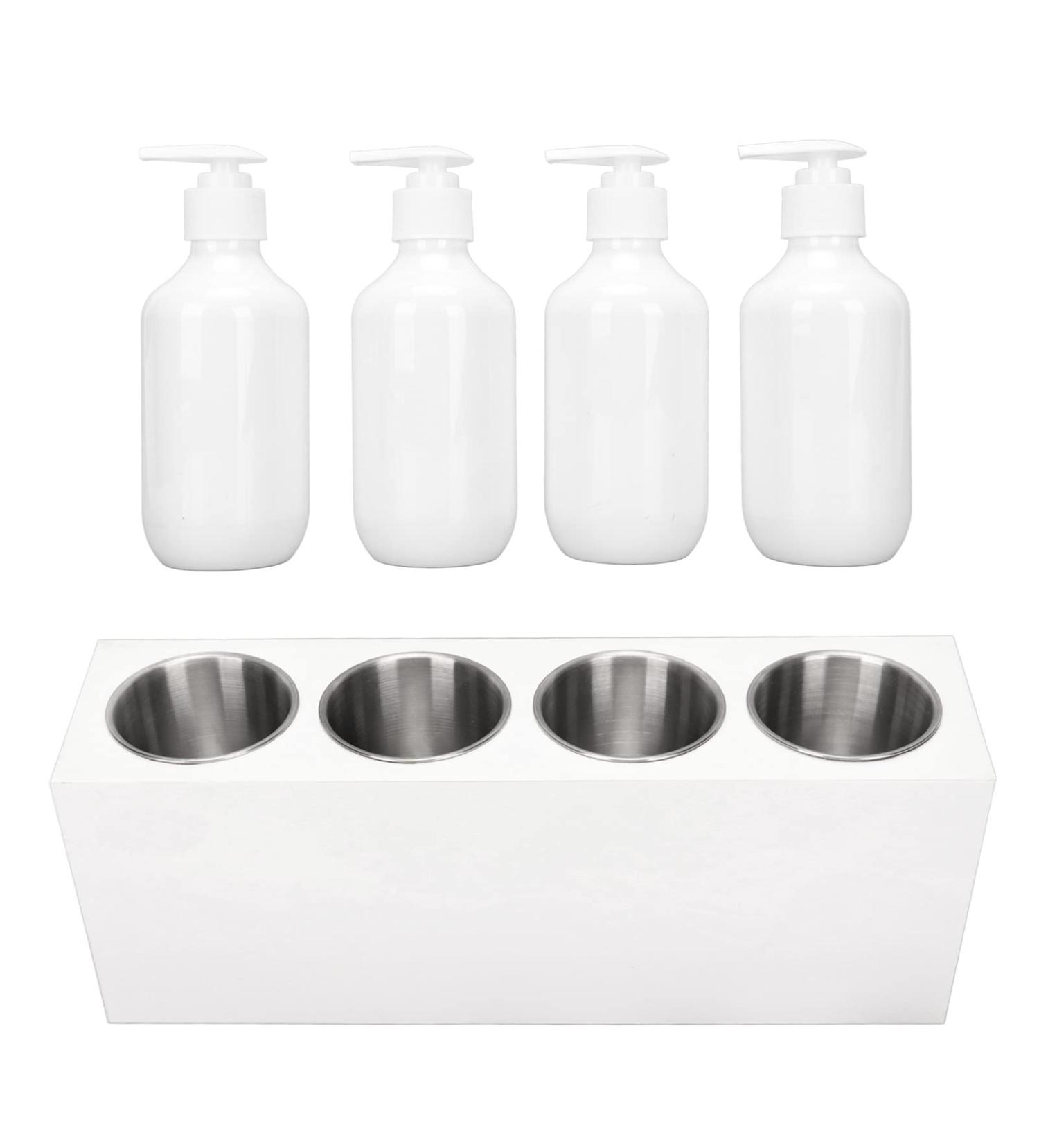 4 Hole Massage Oil Heater with Essential Oil Bottle - 9 Speed Temperature Control for Fast Heating Spa Massage - Buy Online on GoSupps.com