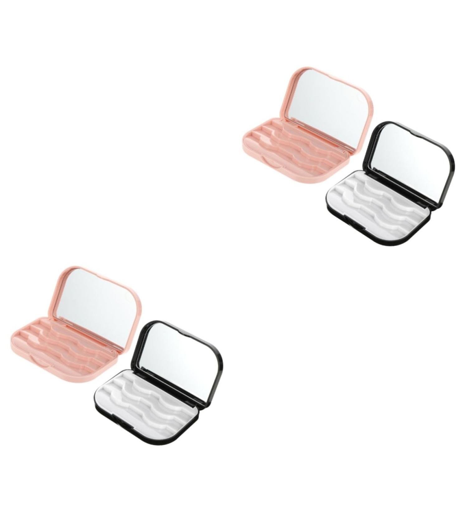 POPETPOP Eyelash Storage Box - 4 Pcs Magnetic Display Case & Organizer for False Eyelashes Portable Cosmetic Holder (11x7cm - Buy Online on GoSupps.com