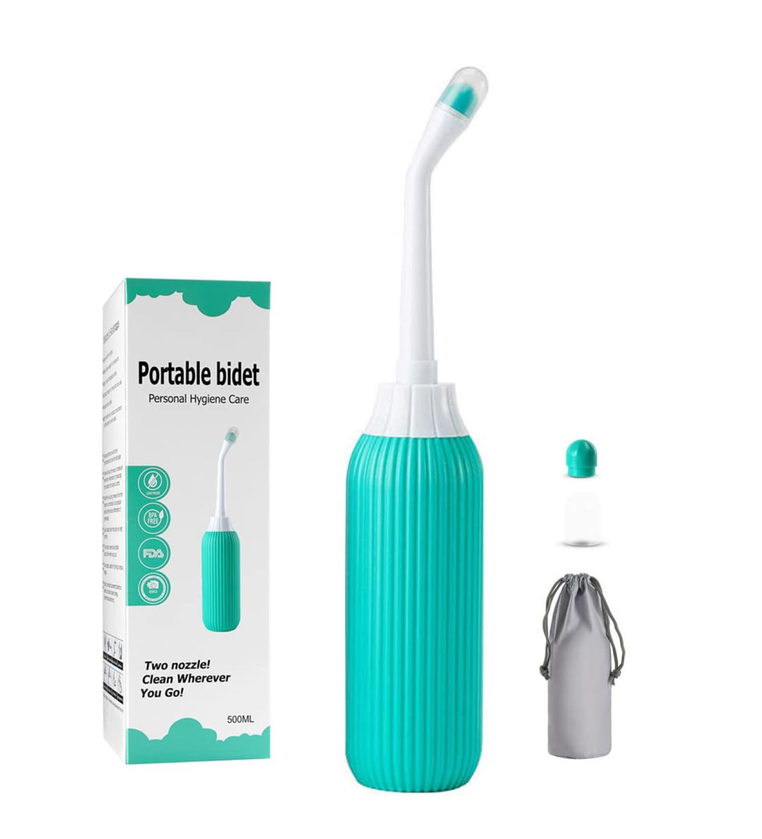 Portable Po shower bidet anal irrigation vaginal shower intimate shower vaginal error with air valve 500ml wide-angle anti-return anti-return.