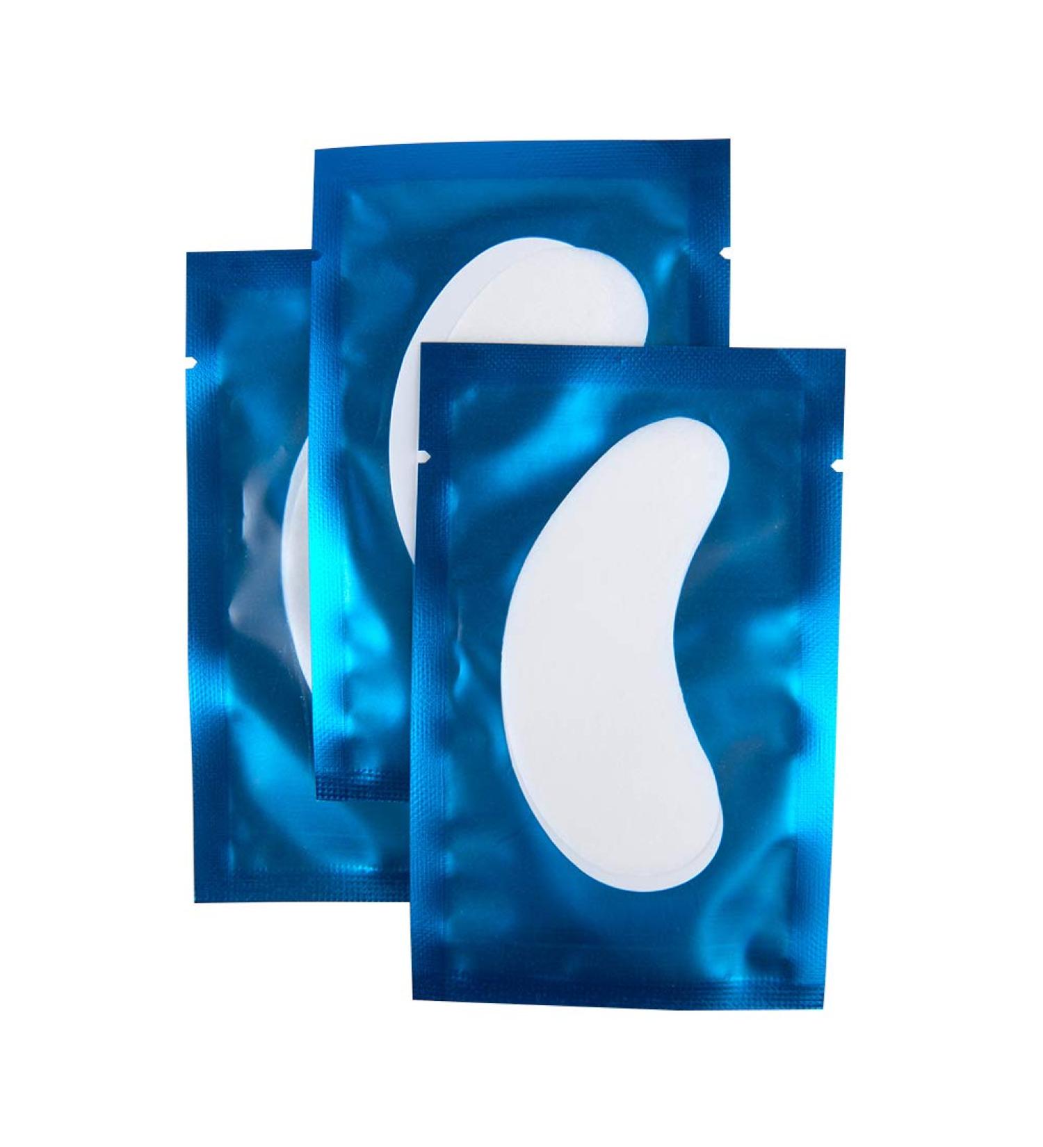 Florica 50 Pairs Lint-Free Eye Pads for Eyelash Extensions | Hydrogel Gel Eye Masks & Flaps - Blue - Buy Online on GoSupps.com