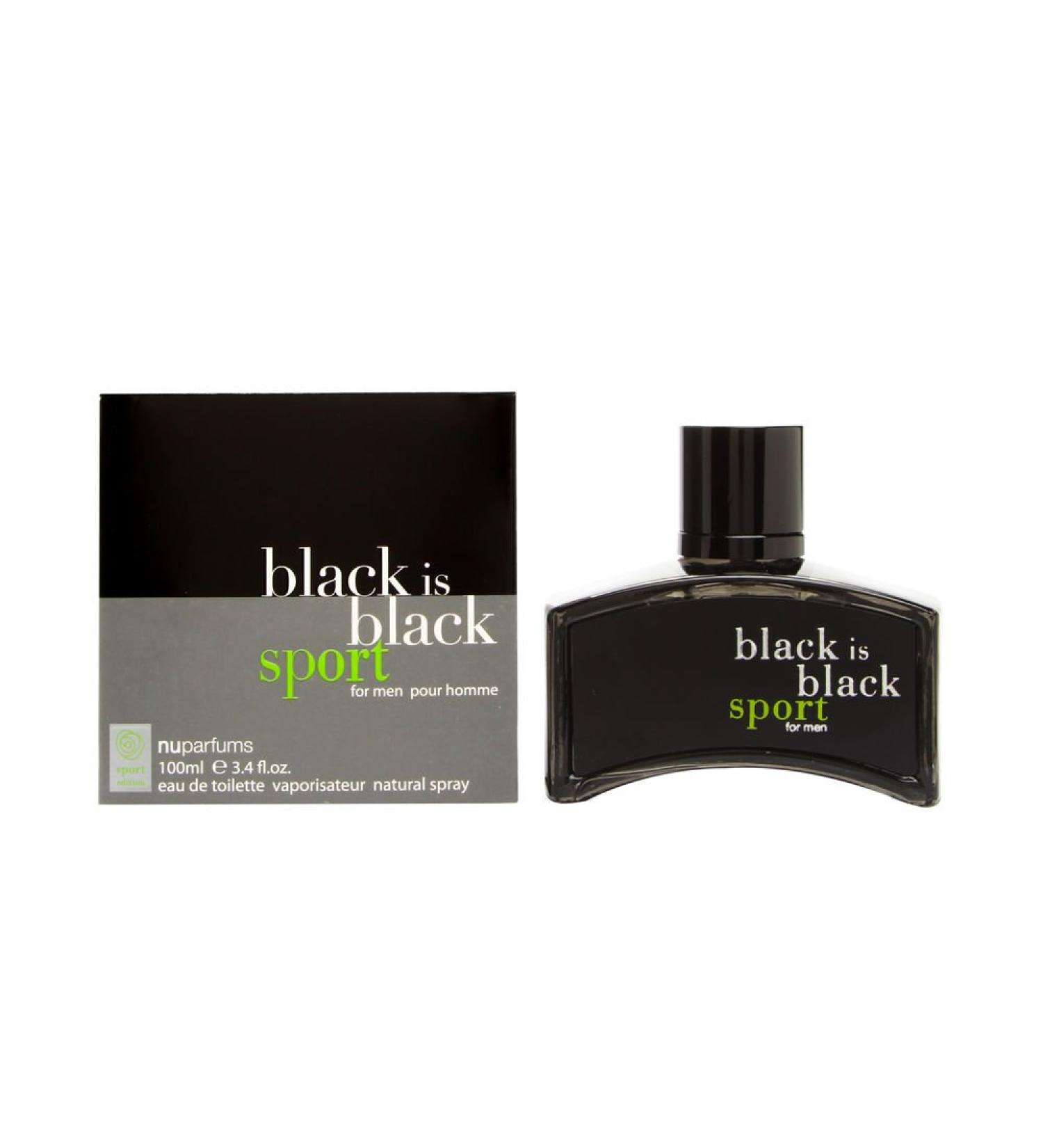 Yves Saint Laurent Nu Parfums Black is Black Sport Eau de Toilette Spray for Men 3.4 Ounce 3.4 Fl Oz (Pack of 1)