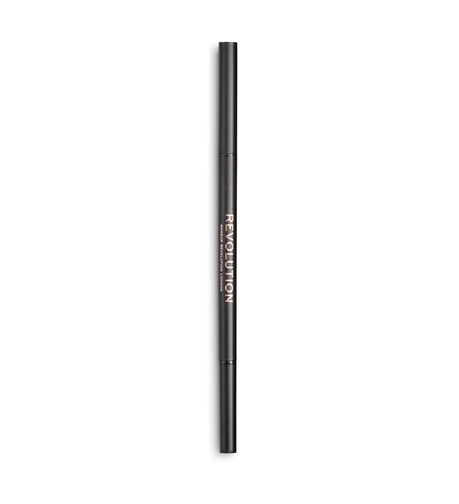 Makeup Revolution Precise Brow Pencil - Medium Brown, Ultra Fine Tip, Vegan & Cruelty Free Eyebrow Definer - Buy Online on GoSupps.com