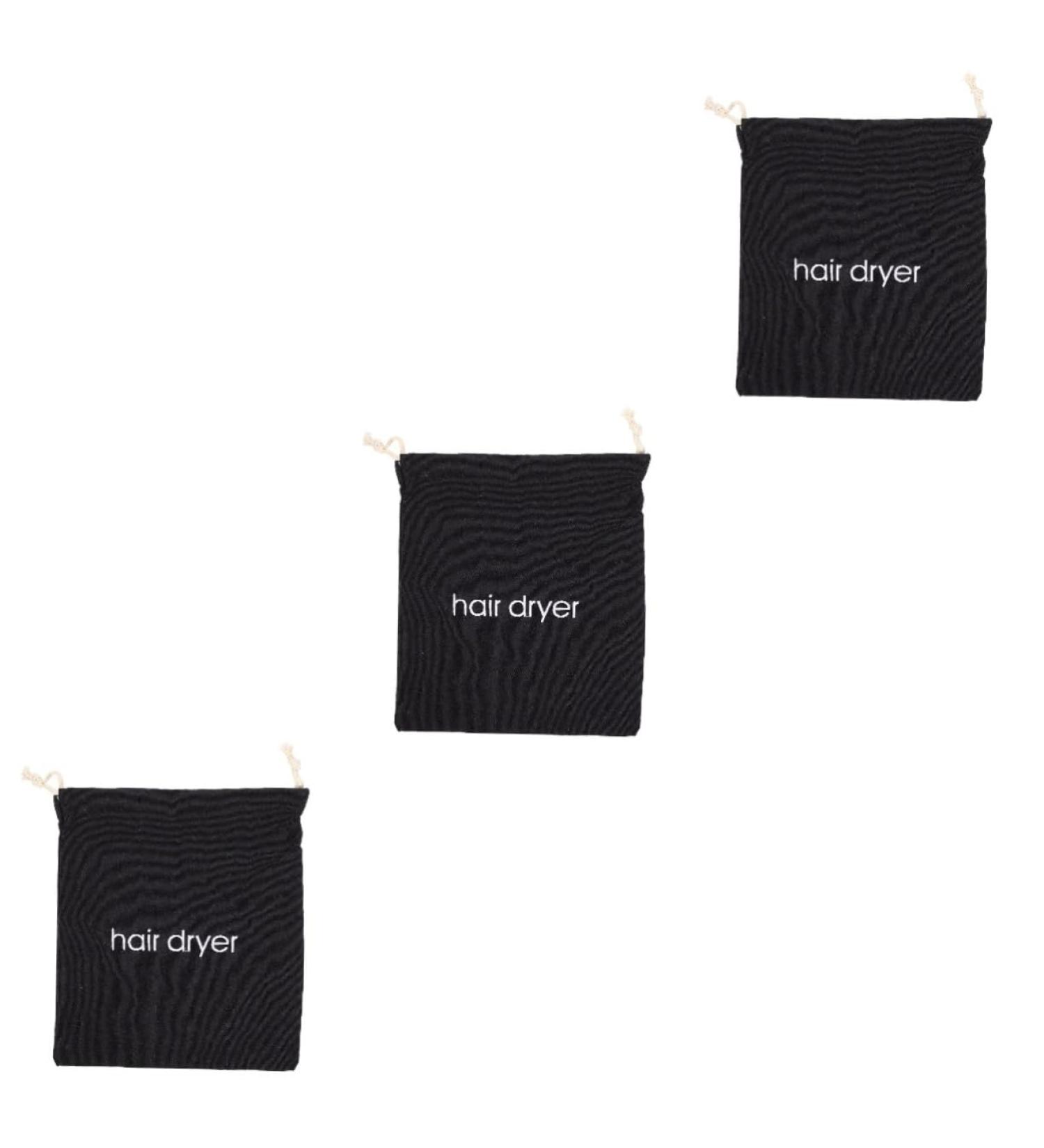 Gogogmee 3pcs Hair Dryer Storage Bag Pouches Hairdryer Storage Bag for Bathroom Travel Bag Kit Sack Fabric - Buy Online on GoSupps.com