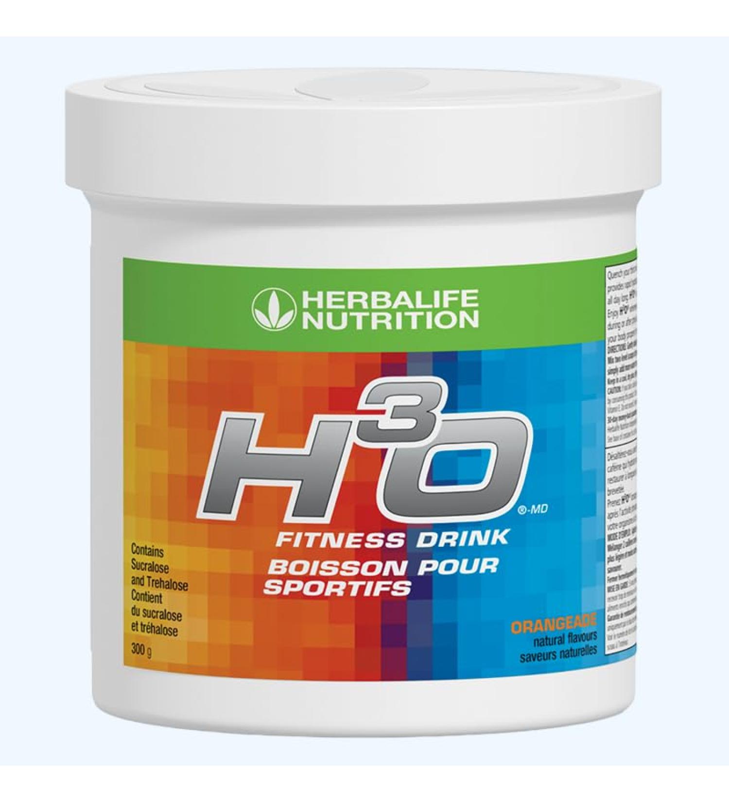 H3O Fitness Drink Rapid Hydration Electrolytes Carbohydrates 3-in-1 Formula (Canister Orangeade) Orangeade Canister - Buy Online on GoSupps.com