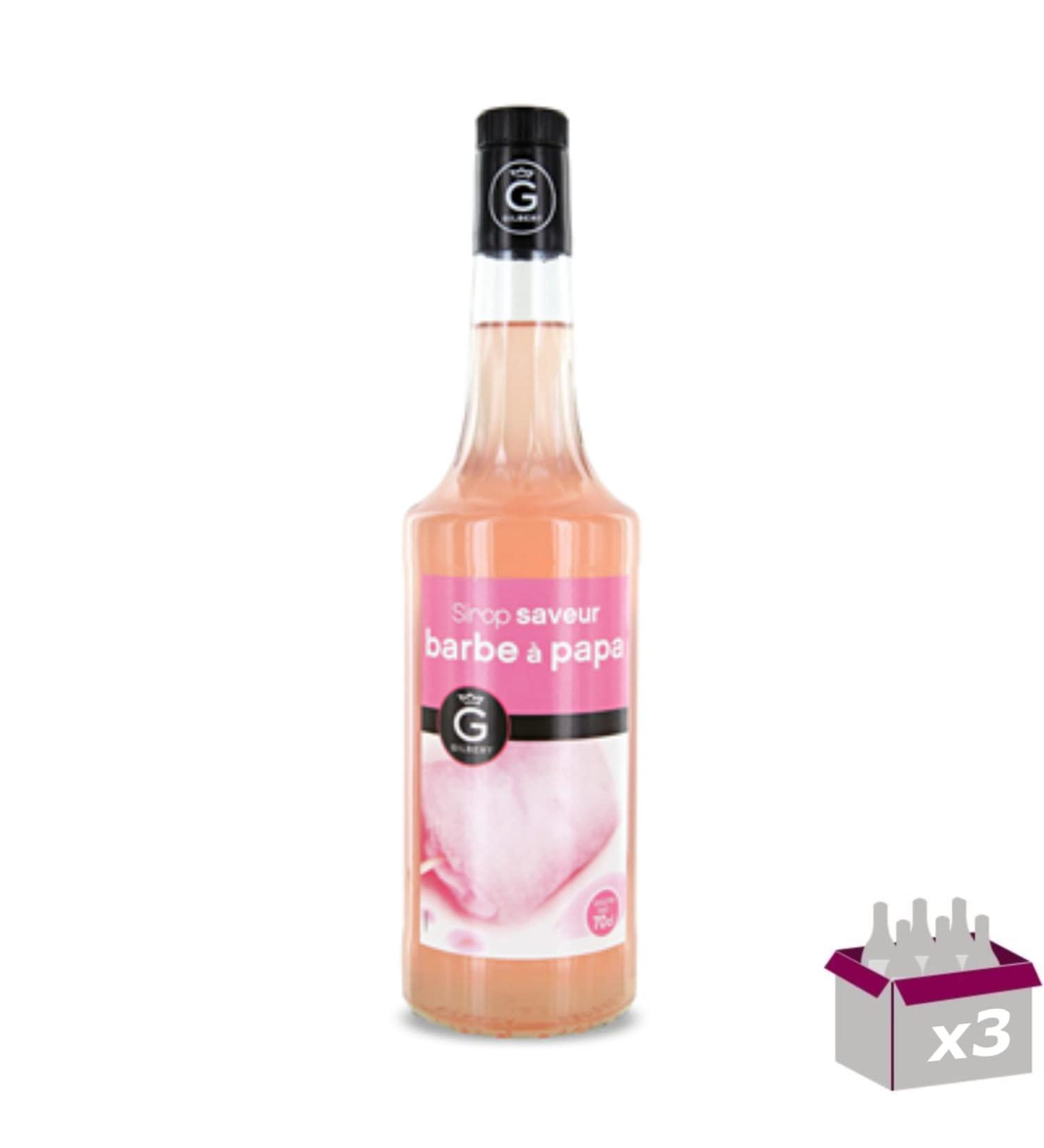 Set of 3 Rioba Syrups – Candy Floss – 3 x 70 cl