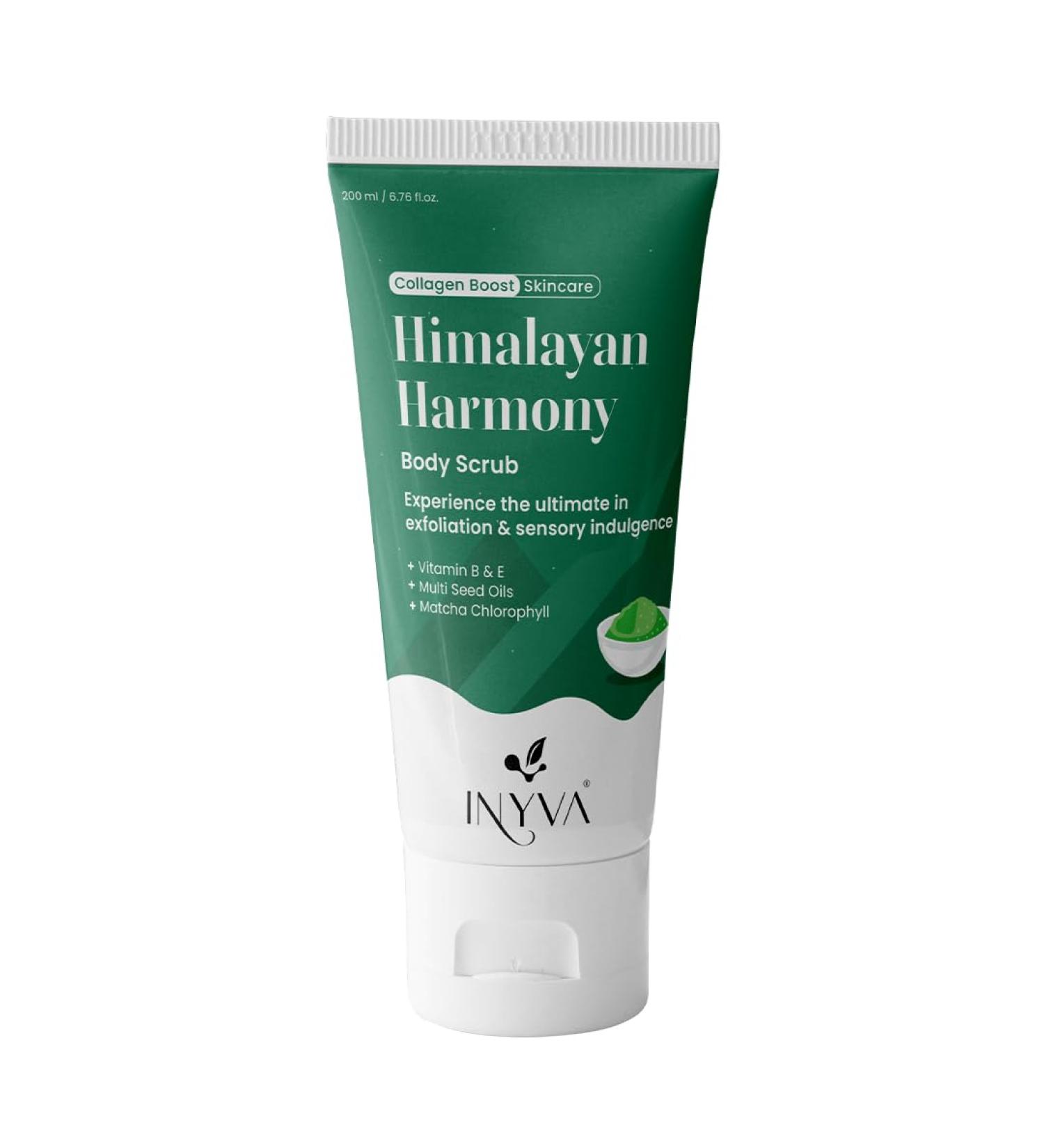 INYVA Himalayan Harmony Matcha Body Scrub With Walnut Shell Shea Butter & Green Tea -6.7 Oz - Buy Online on GoSupps.com