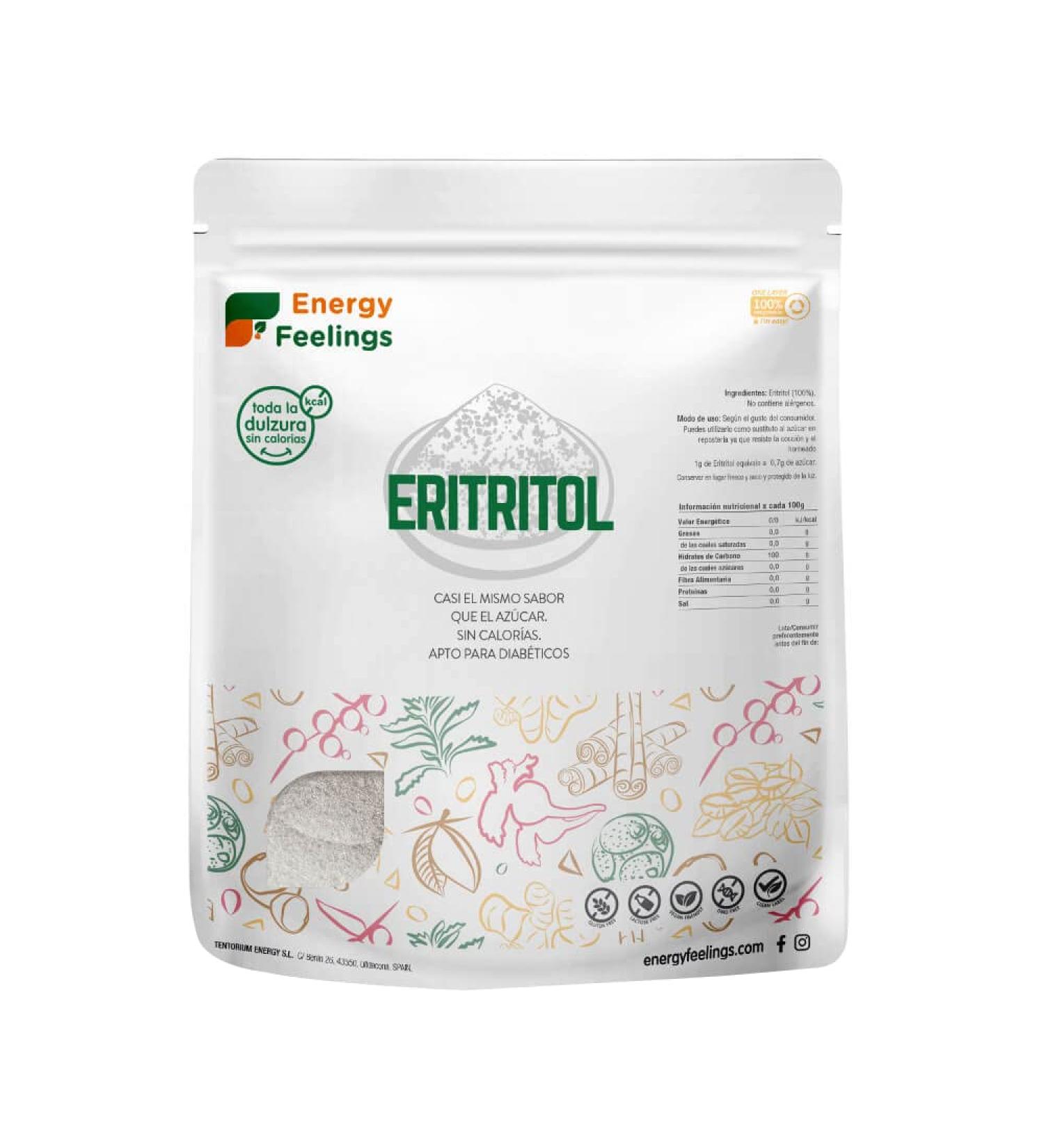 ENERGYFEELINGS ENERGY FEELINGS Erythritol Powder 1kg - Buy Online on GoSupps.com