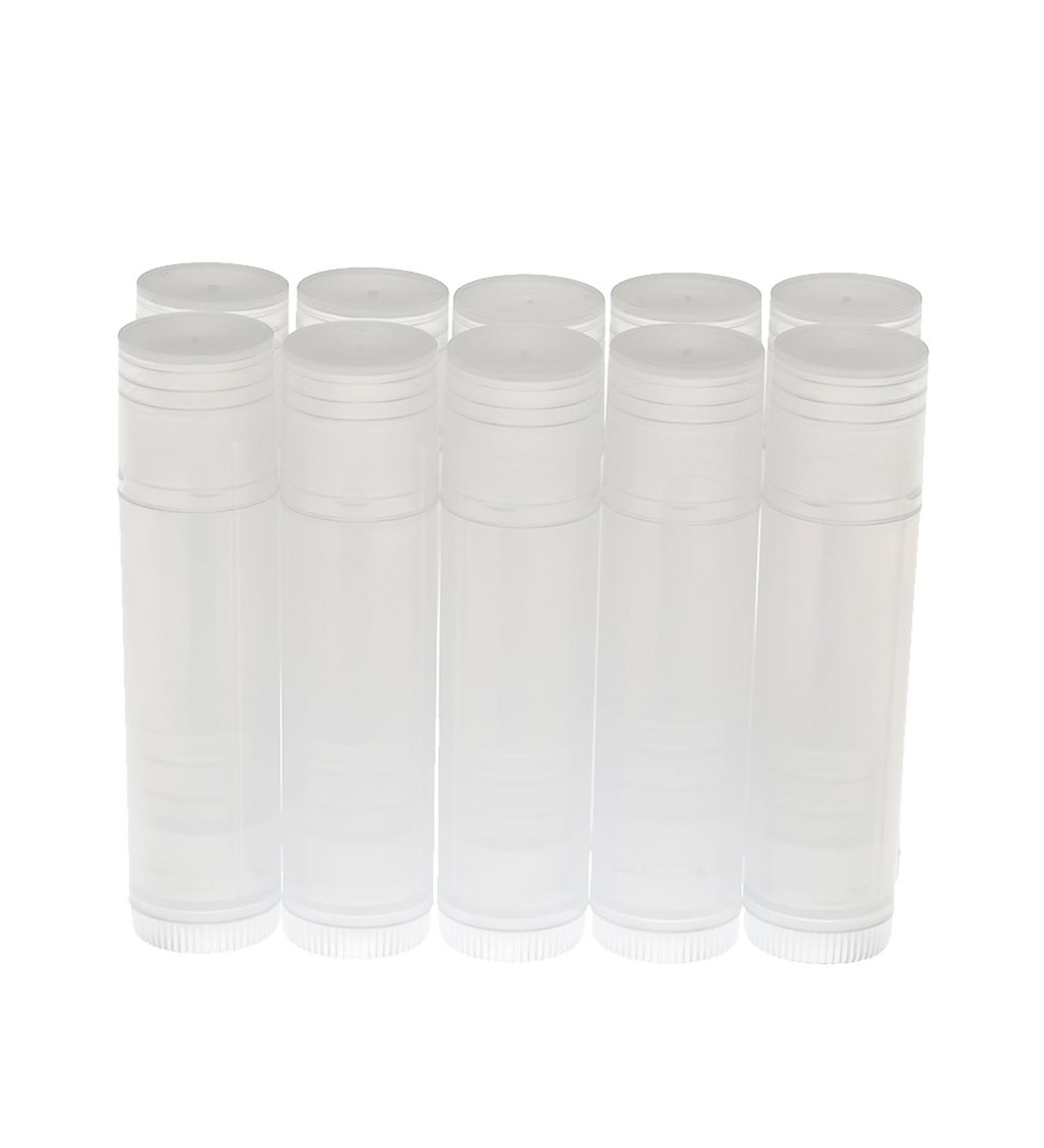 Perfeclan 10 Empty Lipstick Tubes - Refillable DIY Lip Balm & Lipstick Containers | Clear Bottles for Easy Customization - Buy Online on GoSupps.com