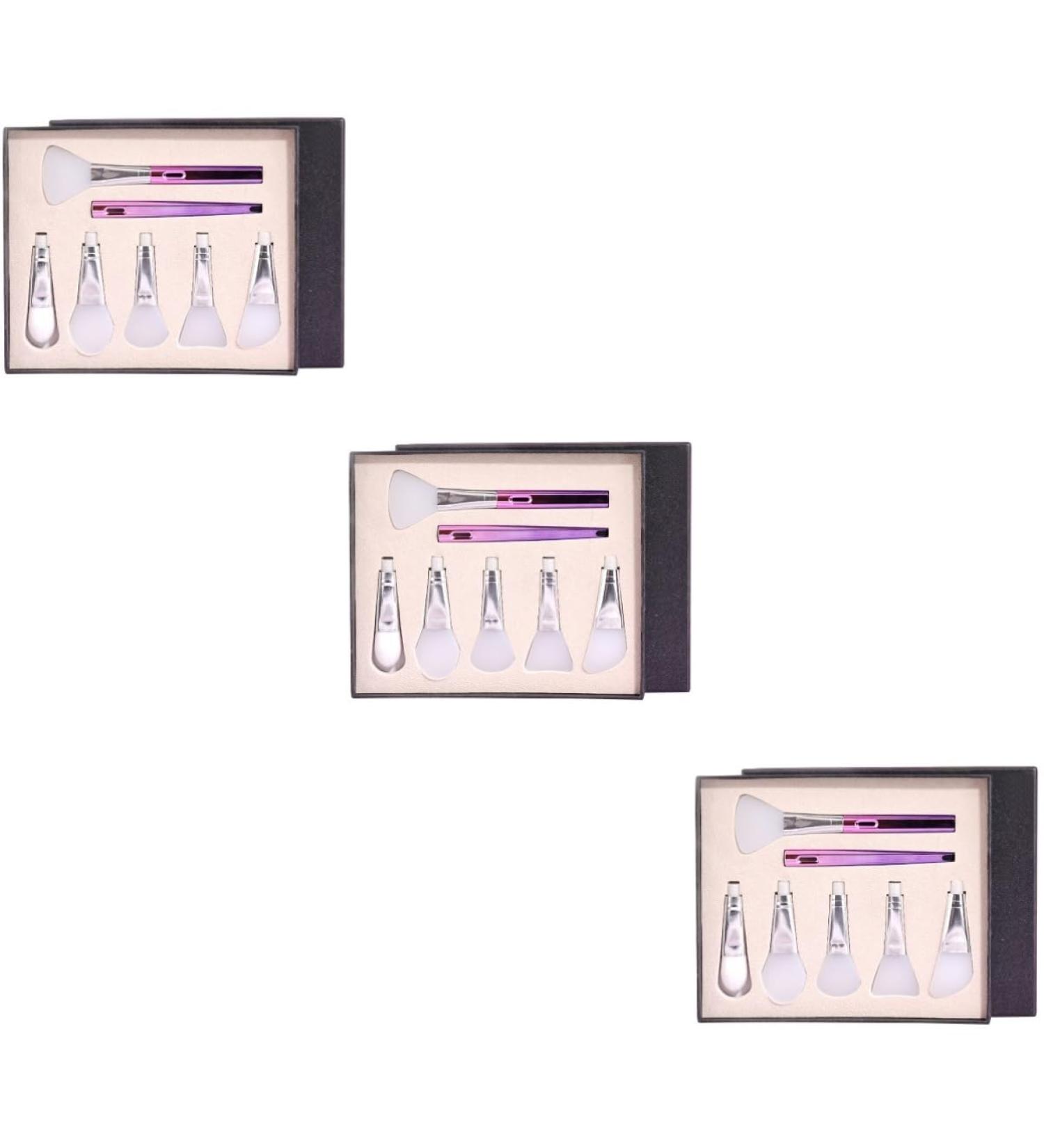 MAGICLULU 3 Sets Brush Set Facial Brush Makeup Brush Skin Care Tools for Facial Brush Silicone Beauty Brush Applicator Brush To Sleep Cosmetics Silica Gel - Buy Online on GoSupps.com