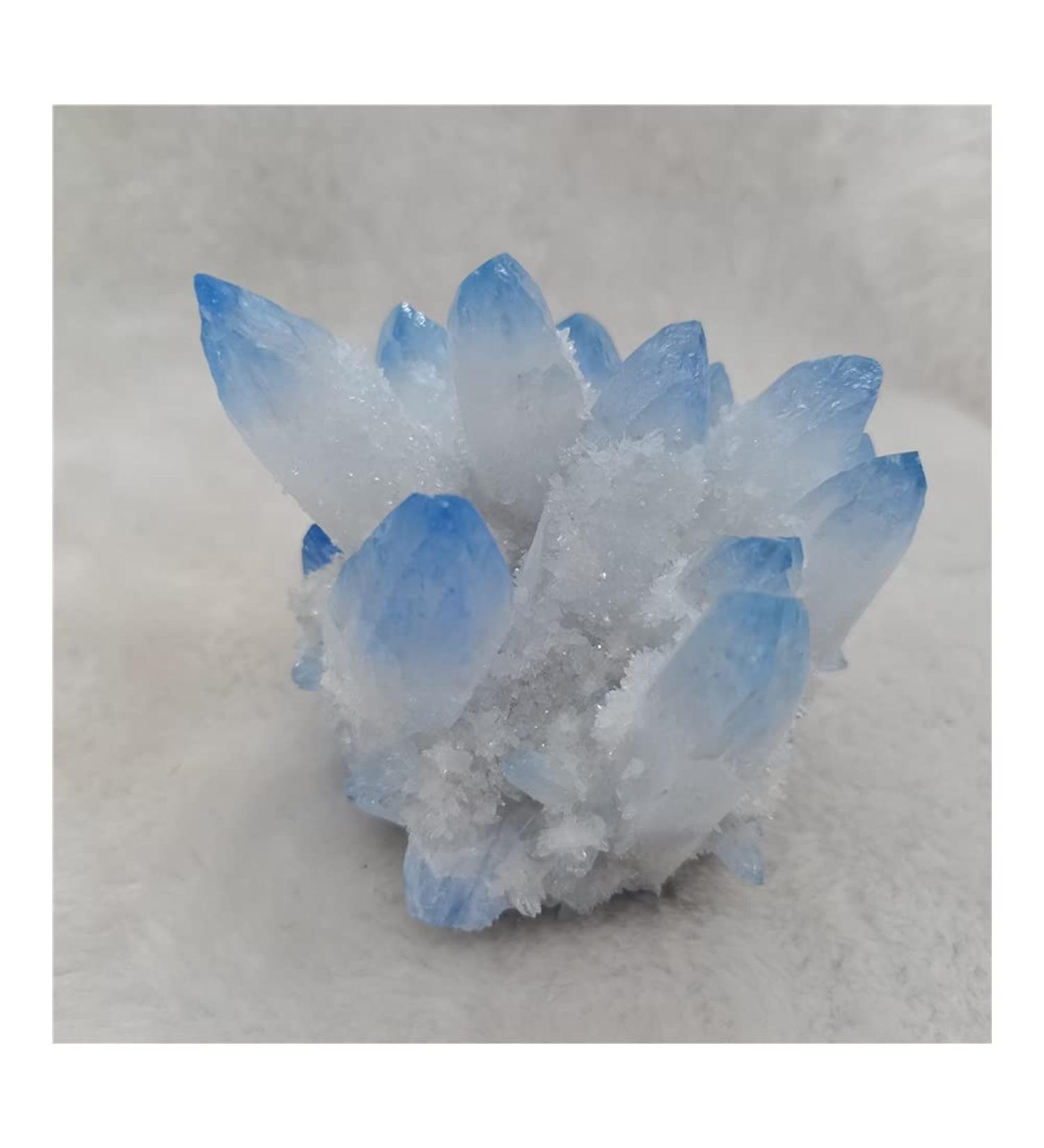 Very Beautiful Natural Blue Crystals Quartz Freeform Reiki Stones Room Home Office Aquarium Decoration Accessories Gemstone (Size : 300-400g) Home Goods (Size : 150-200g) - Buy Online on GoSupps.com
