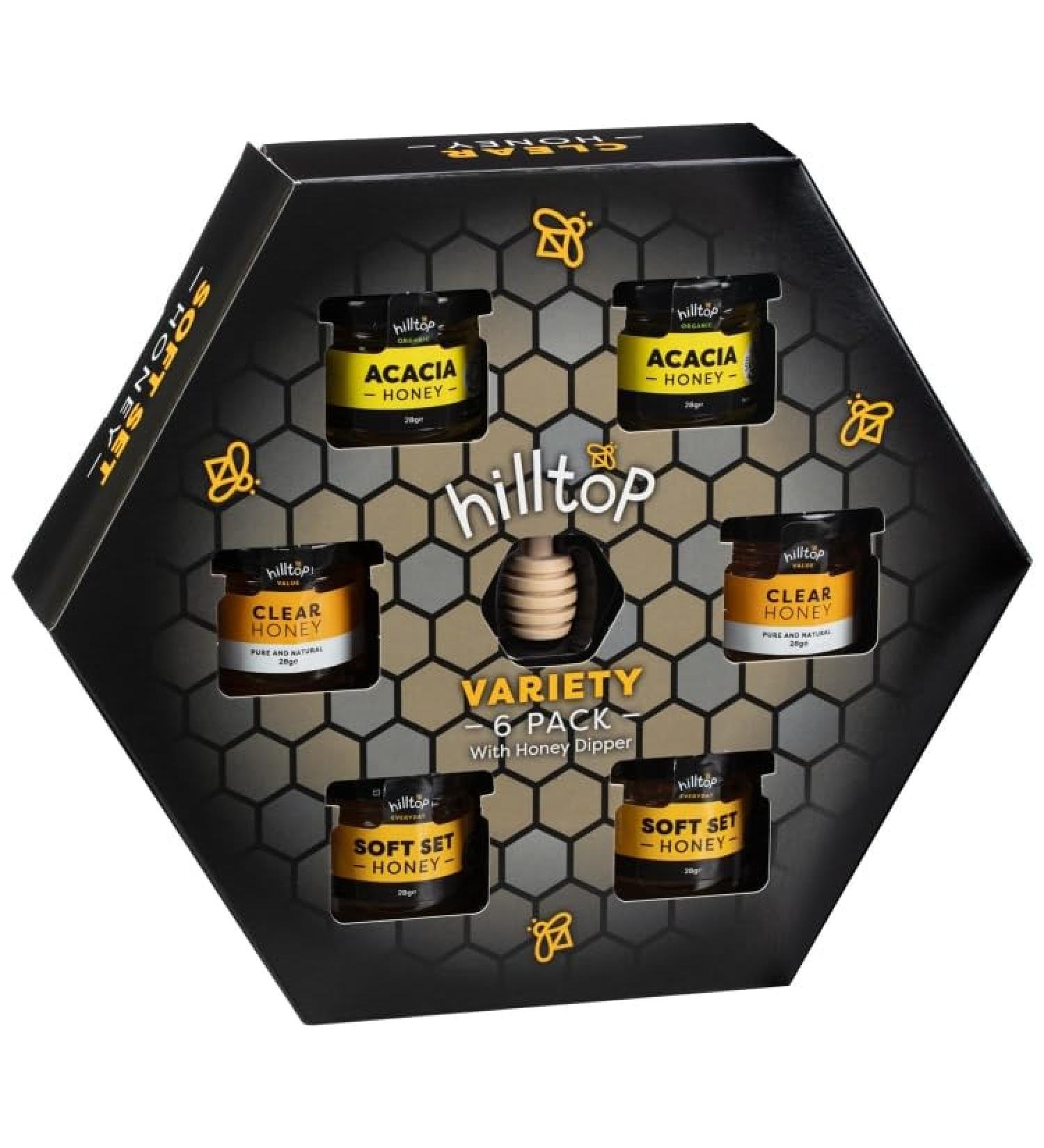RA-HOMESTORE Hilltop Honey Variety Available flavours Hilltop Organic Acacia Honey Hilltop Value Clear Honey Hilltop Everyday Soft Set Honey Gift - Buy Online on GoSupps.com