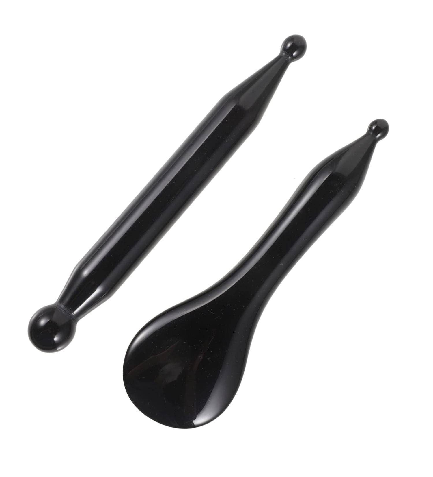 Healeved 2-in-1 Gua Sha Massage Tool - Acupuncture Point Sticks & Foot Massage Device for Ultimate Relaxation - Buy Online on GoSupps.com