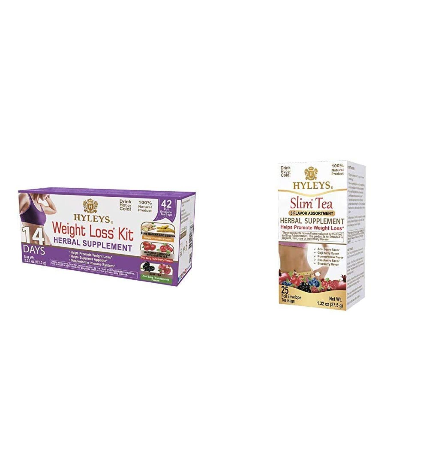 Hyleys Tea 14 Days Weight Loss Kit â€“ 42 Tea Bags for Effective Slimming - Buy Online on GoSupps.com