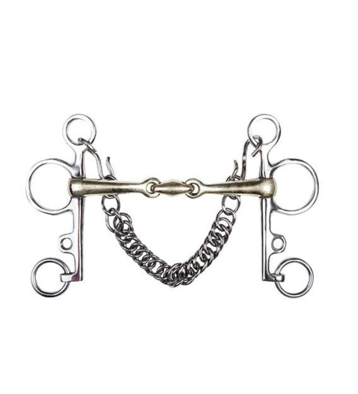 HKM Pelham Argentan 16 mm underbar 7 cm XL