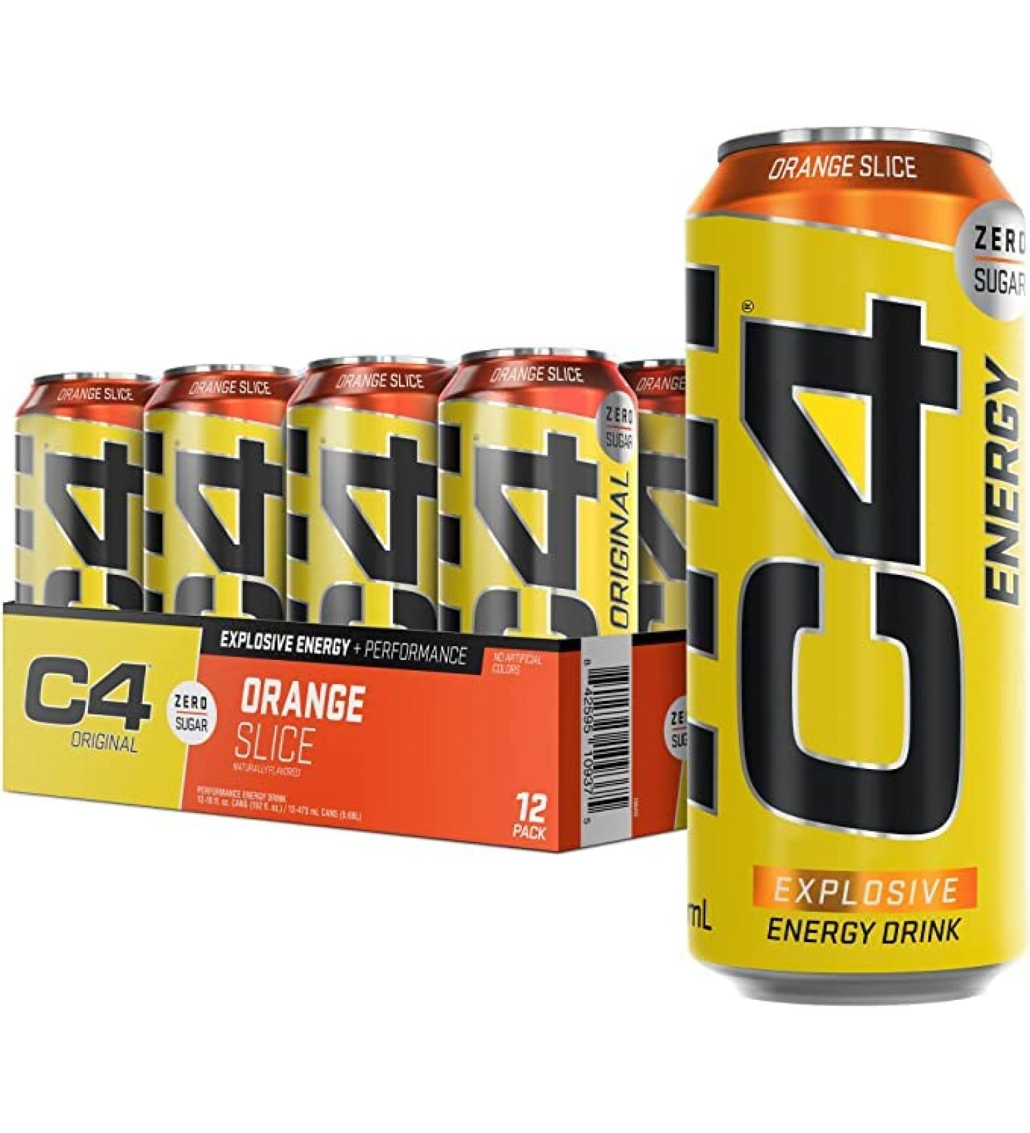 C4 Energy Drink | Orange Slice | 12x500ml