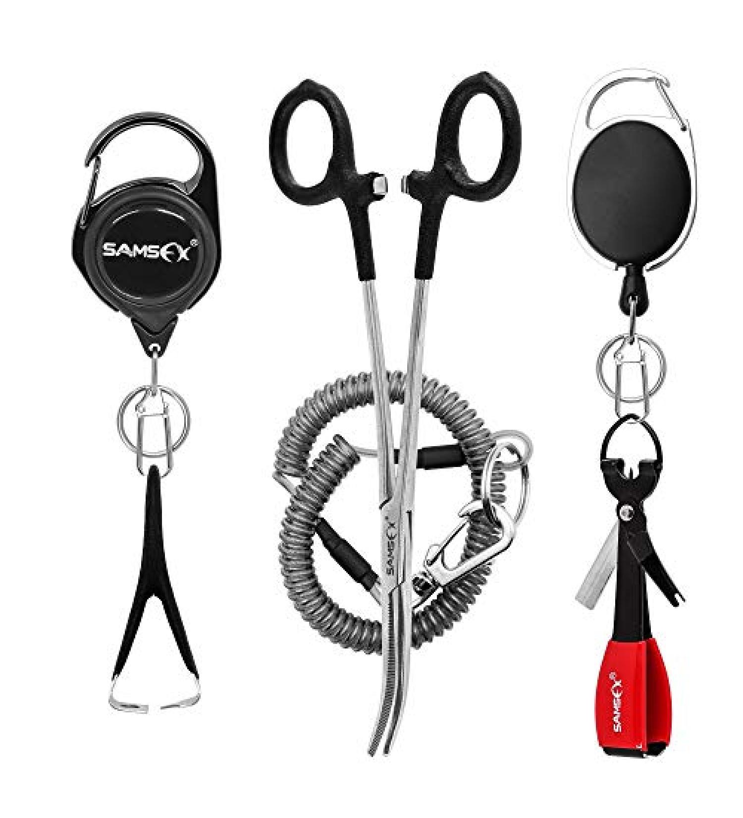 SAMSFX Fly Fishing Tools & Accessories Combo - Anglers Vest Backpack Assortment Black 6-in-1 - Buy Online on GoSupps.com