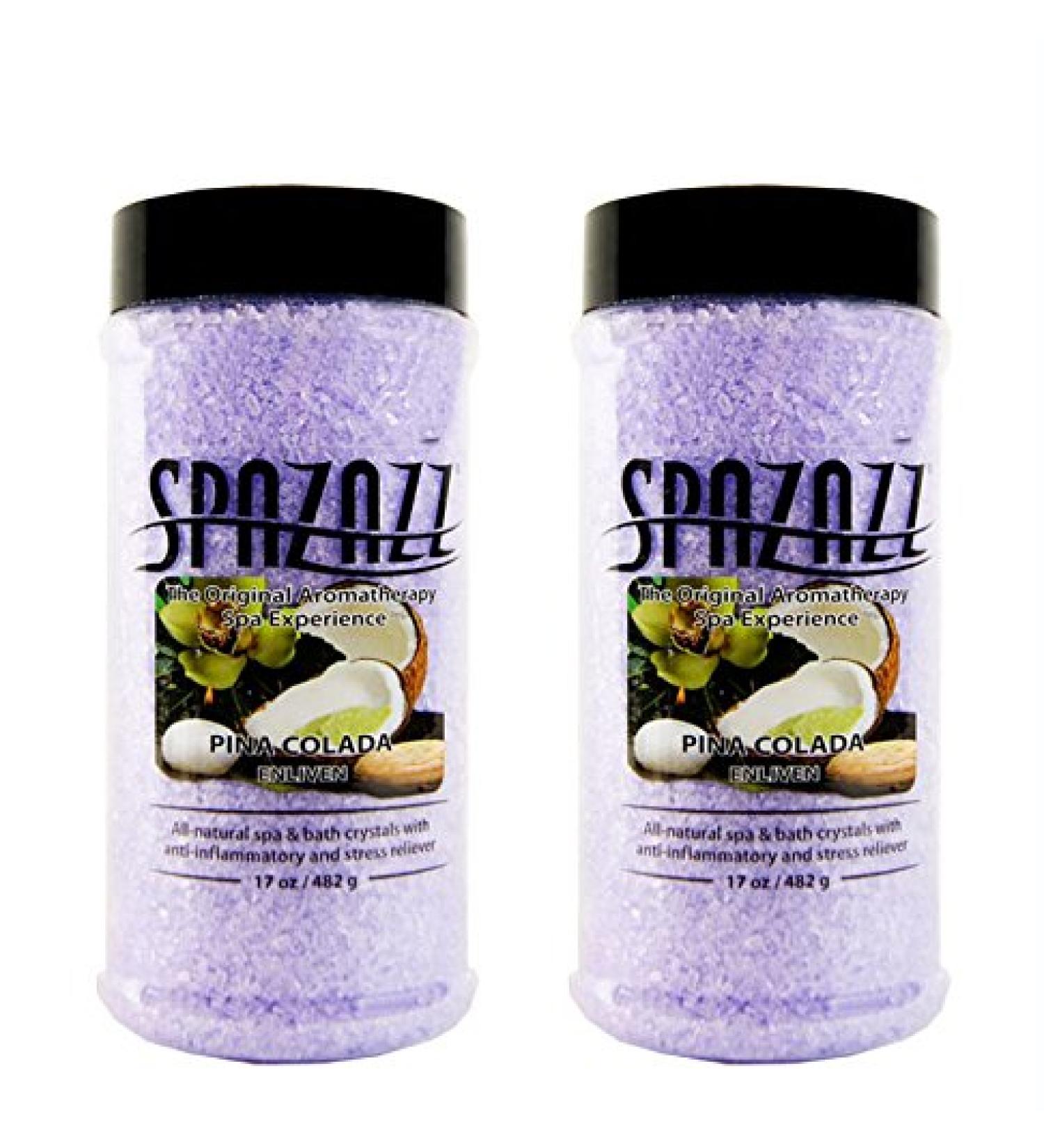 Spazazz Aromatherapy Spa and Bath Crystals- Set The Mood (Pina Colada - 2pk)