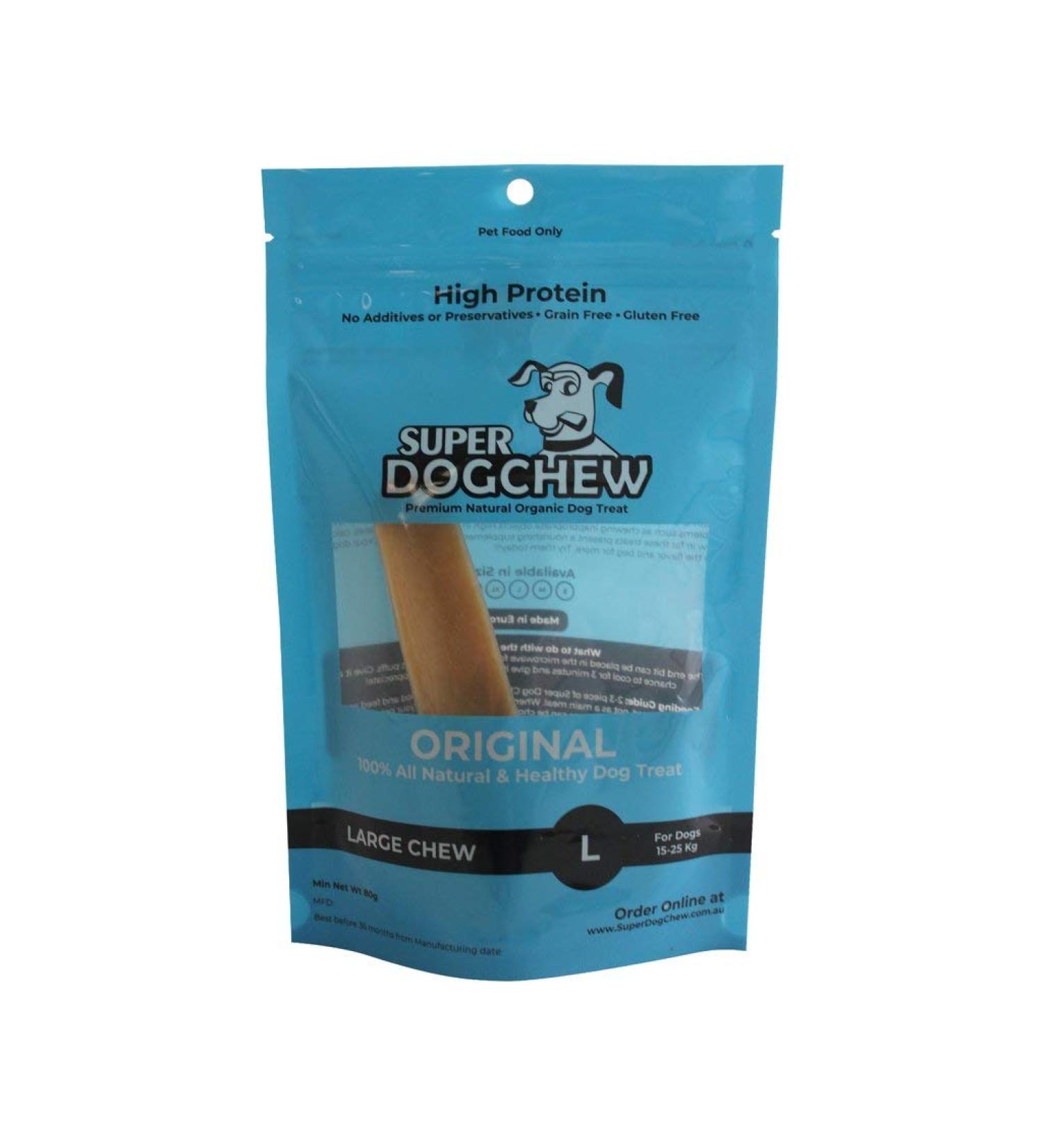 Super Himalayan Dog Chew-All Natural Hard Cheese Himalayan Dog Treats-Long Lasting Dog Yak Chews Made in Europe-Large for Dogs 15-25 kg Large(L)-Dogs 15-25 kg - Buy Online on GoSupps.com