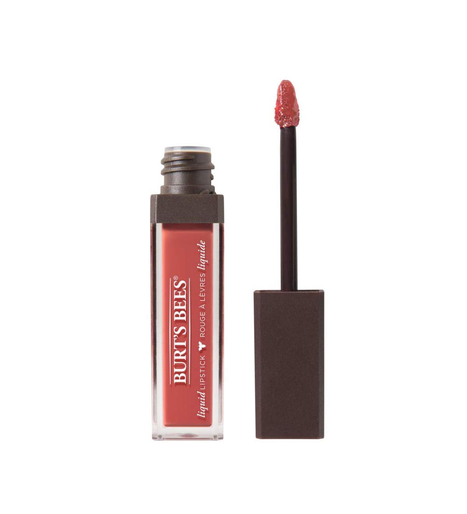Burt's Bees 100% Natural Glossy Liquid Lipstick - Coral Cove | 1 Tube - Buy Online on GoSupps.com