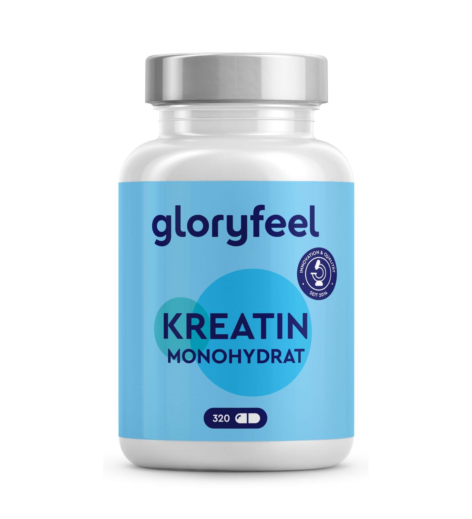 Creatin Capsules 320 pcs - High-Dosed 3 412 mg Creatine Monohydrate for Strength Training | Pure 3 000 mg Daily | Lab Tested - Boost Your Performance! - Buy Online on GoSupps.com