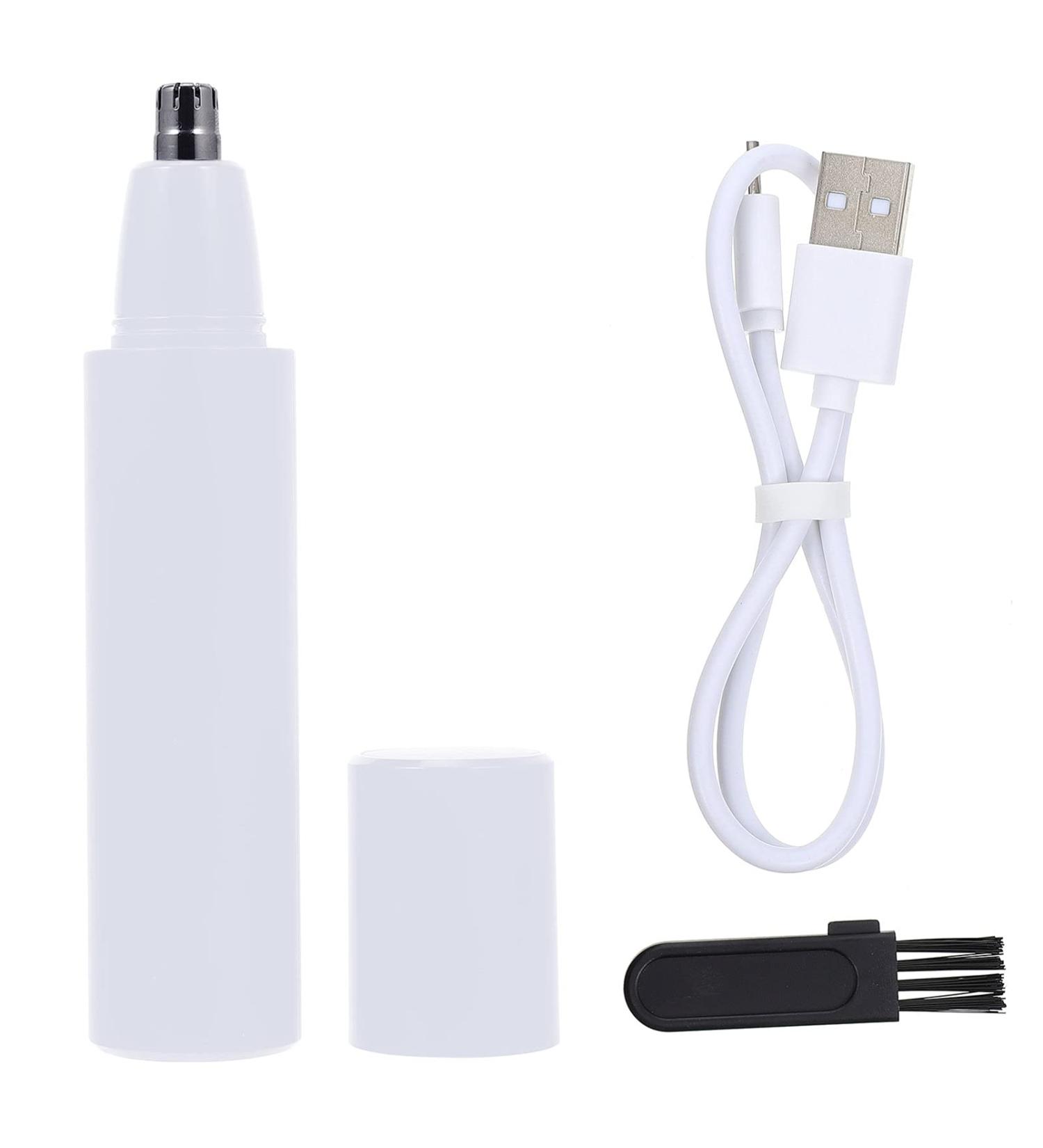 1pc Portable Ear & Nose Hair Trimmer White Nose Hair Remover & Clipper Tool for Personal Grooming - Buy Online on GoSupps.com