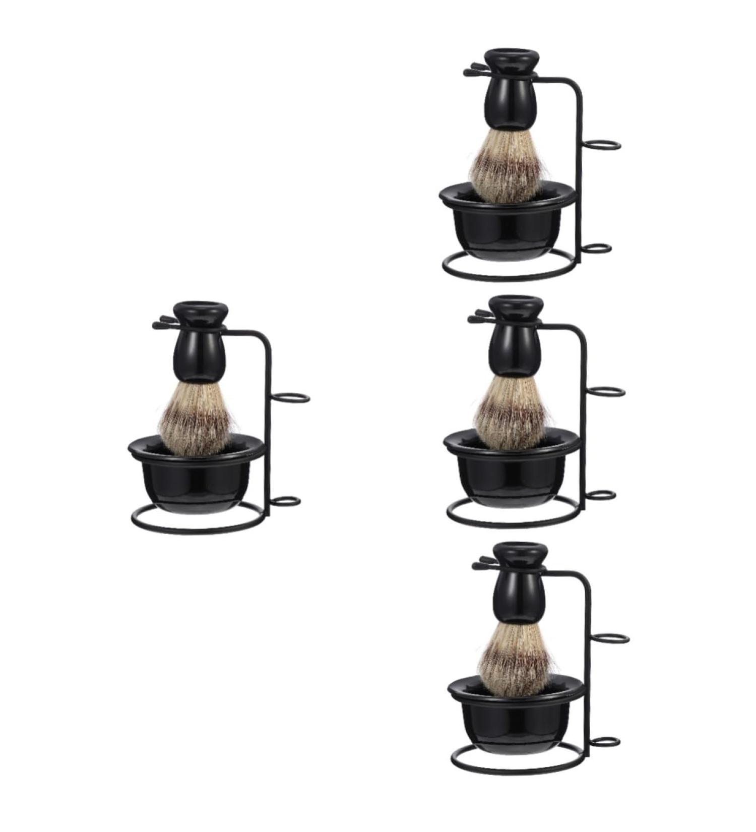 4 Sets Beard Care Kit - Durable Shaving Bowl & Brush for Men | Convenient Shaving Accessories for Grooming - Buy Online on GoSupps.com