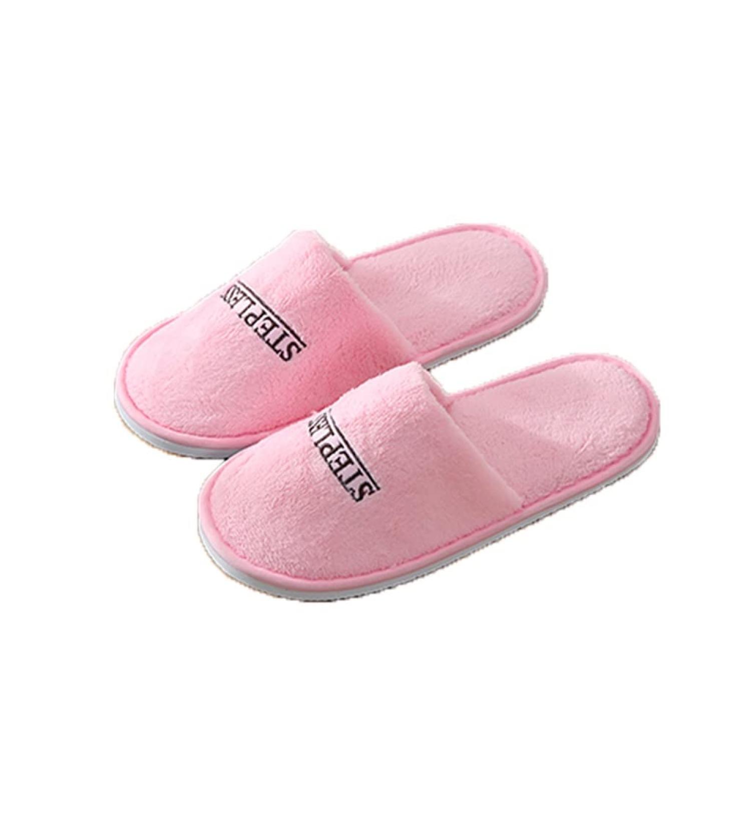 Soft Flannel Home Slippers for Guests - 5 Pairs Individually Packaged Bulk Shoes for Travel Hotel & Spa - Comfortable Men's Brown Slippers - Buy Online on GoSupps.com