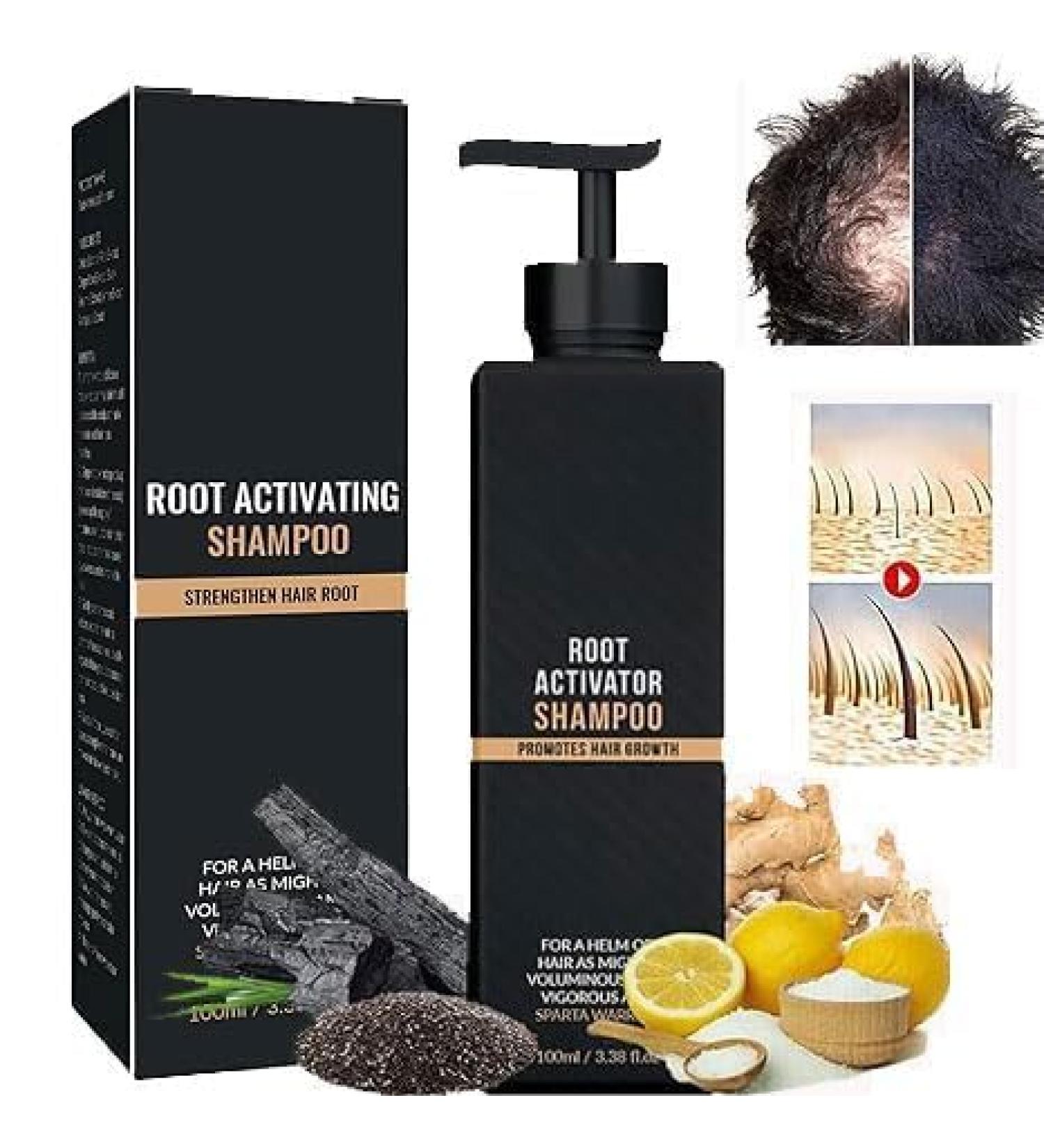 Root Activator Hair Loss Thickening Shampoo - Natural Formula for Men & Women | Hair Regrowth Solution (1 PC - Buy Online on GoSupps.com
