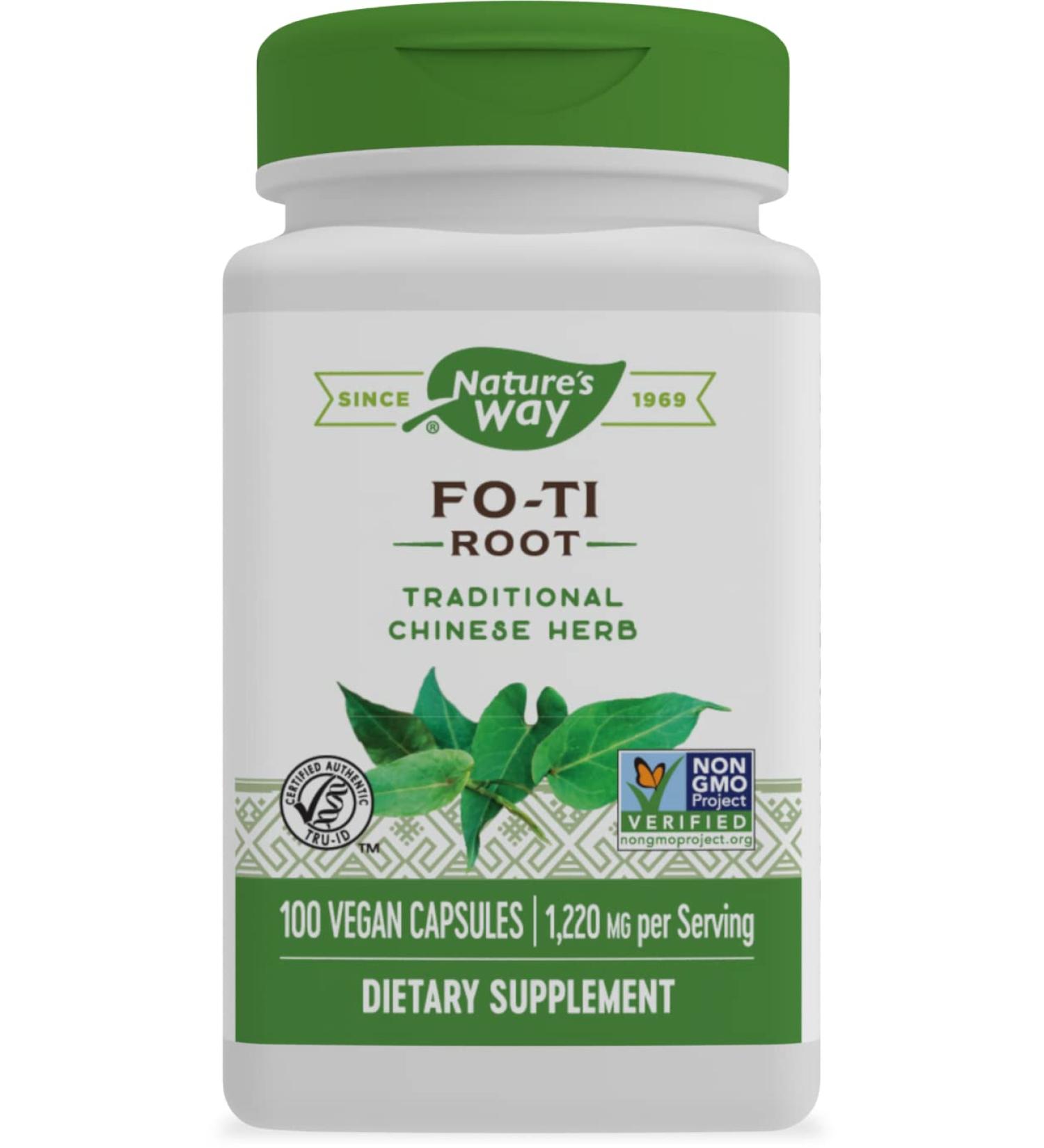 Nature's Way Fo-Ti Root 1220 mg - 100 Count Herbal Supplement - Buy Online on GoSupps.com