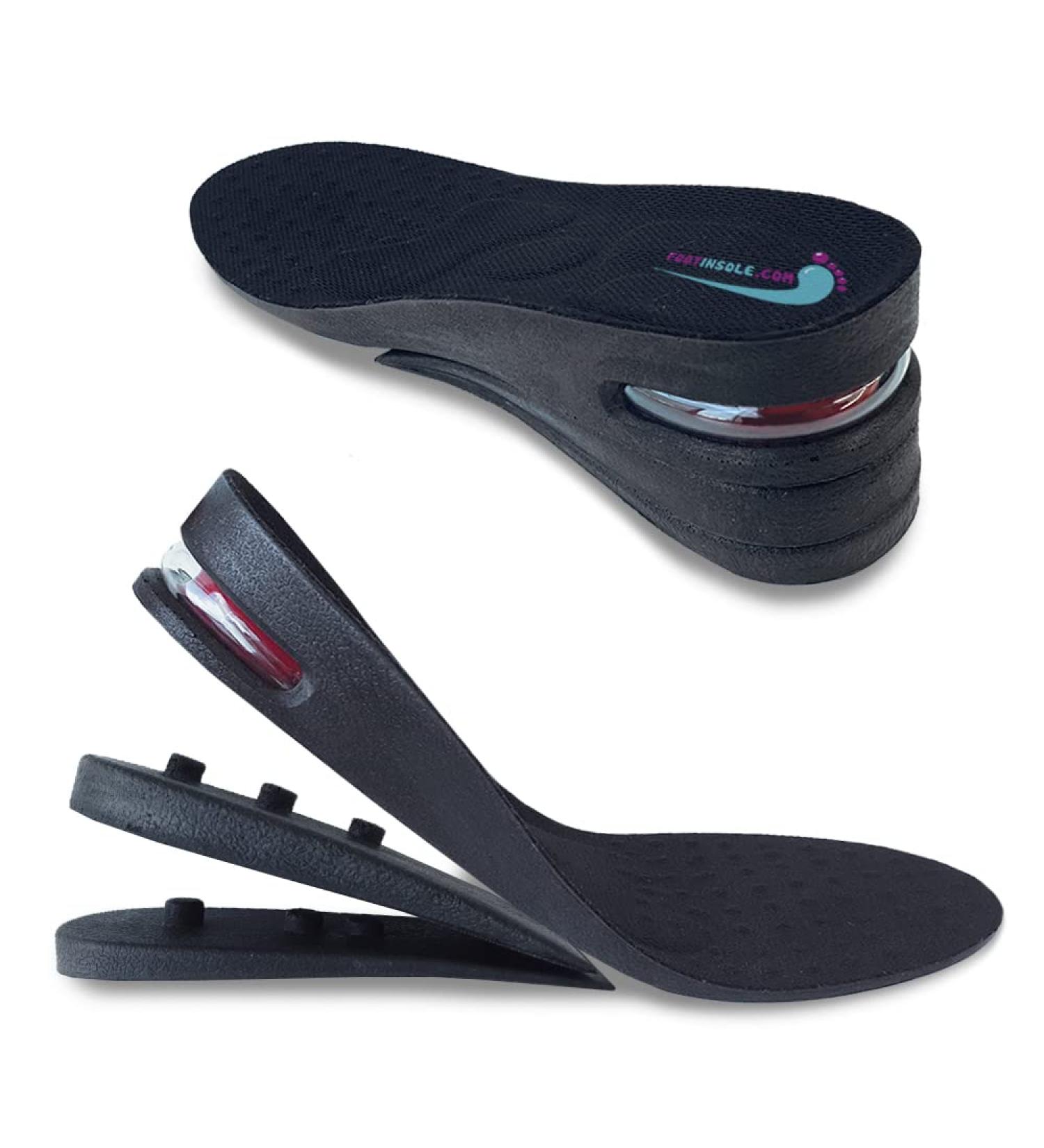 Height Increase Shoe Insoles with Air Cushion - 3 Layers (2.5" Lift) for Men s Size 7-11 | Boost Your Height Comfortably - Buy Online on GoSupps.com