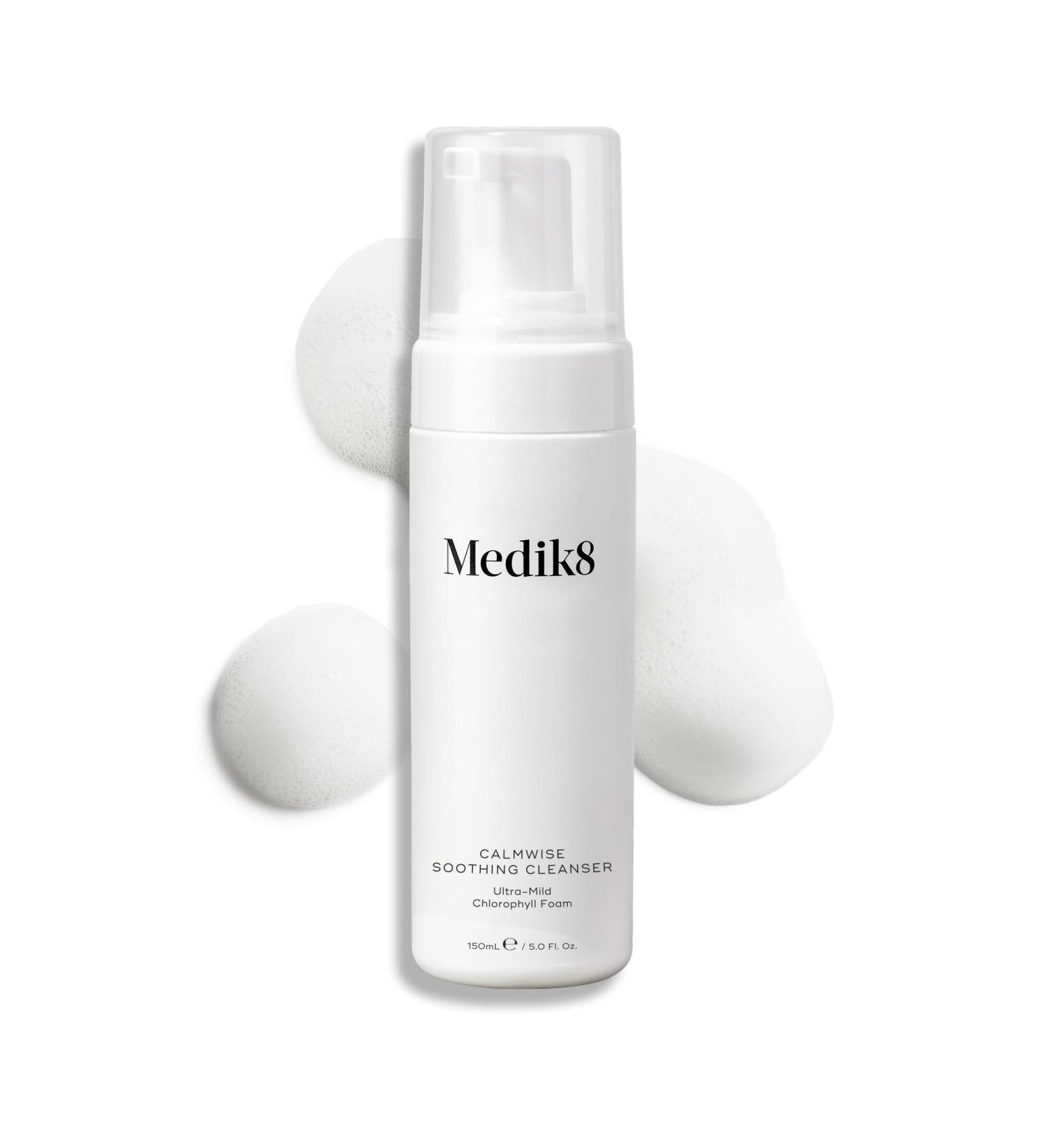 Medik8 Calmwise Soothing Cleanser - Ultra-Mild Chlorophyll Foam - Soothing & Cleansing - For Sensitive Skin - 150ml Calmwise Serum - Buy Online on GoSupps.com
