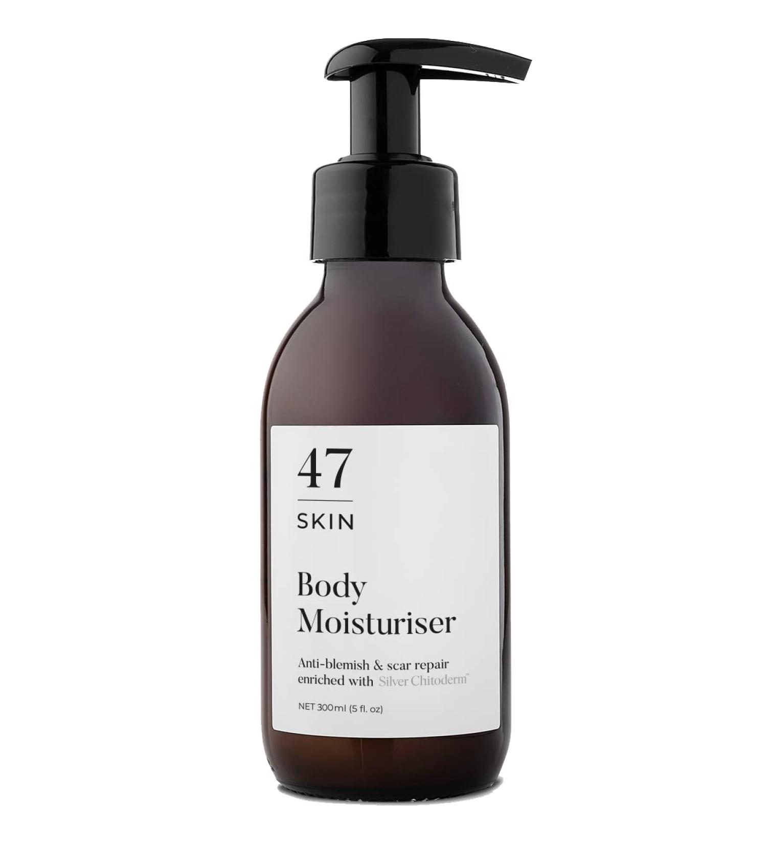 47 Skin | Anti Blemish Acne and Scar Repair Body Moisturiser | Orange Bergamot and Lavender | 300ml - Buy Online on GoSupps.com