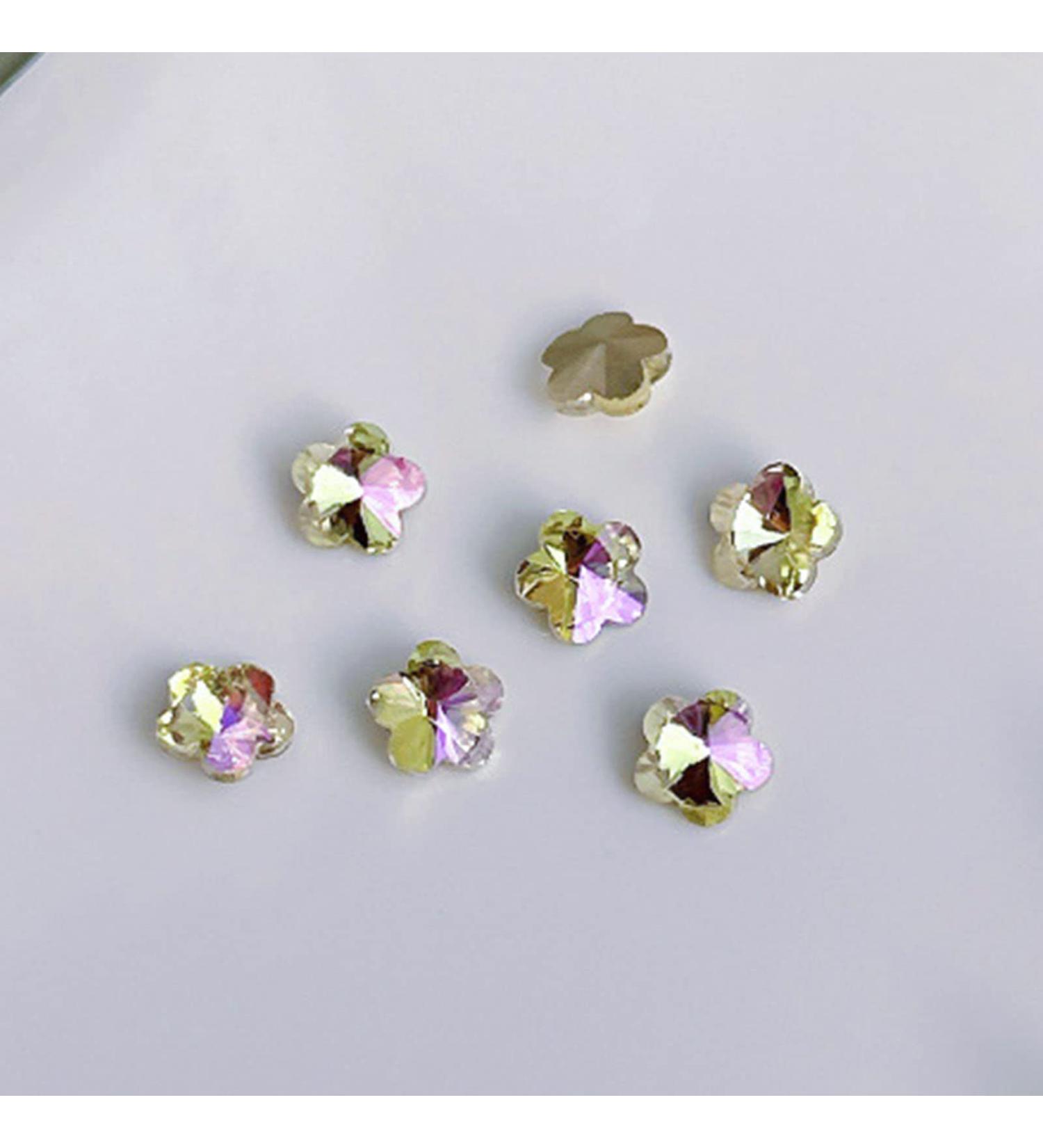 FEIlei 10x Water Droplet Nail Charms Pointed Back Nail Art Charm Heart Nail Rhinestones - Buy Online on GoSupps.com