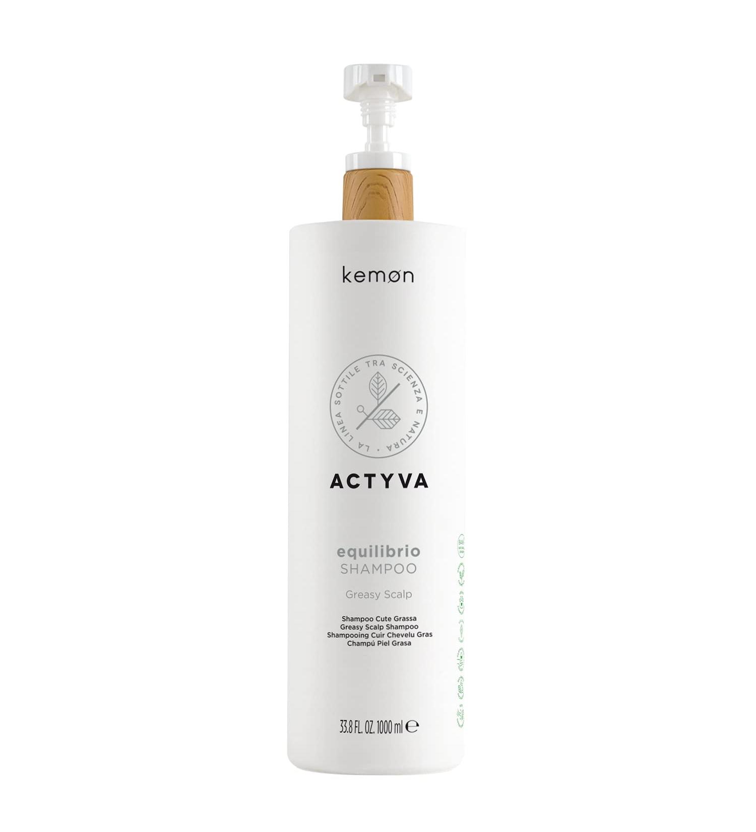 Kemon Actyva Equilibrio Shampoo Greasy Scalp 1000 ml