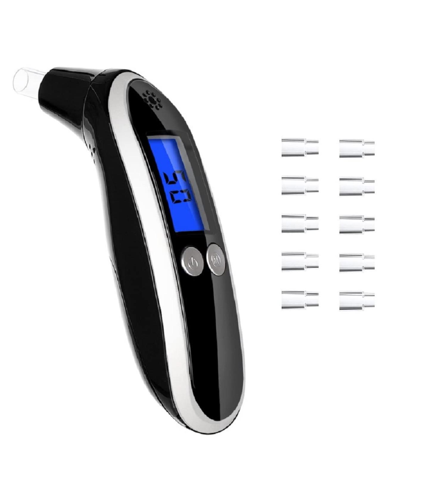Ketone Breath Tester | Ketosis Meter | Keto Breathalyzer with 10pc Reusable Mouthpieces (Black) - Buy Online on GoSupps.com
