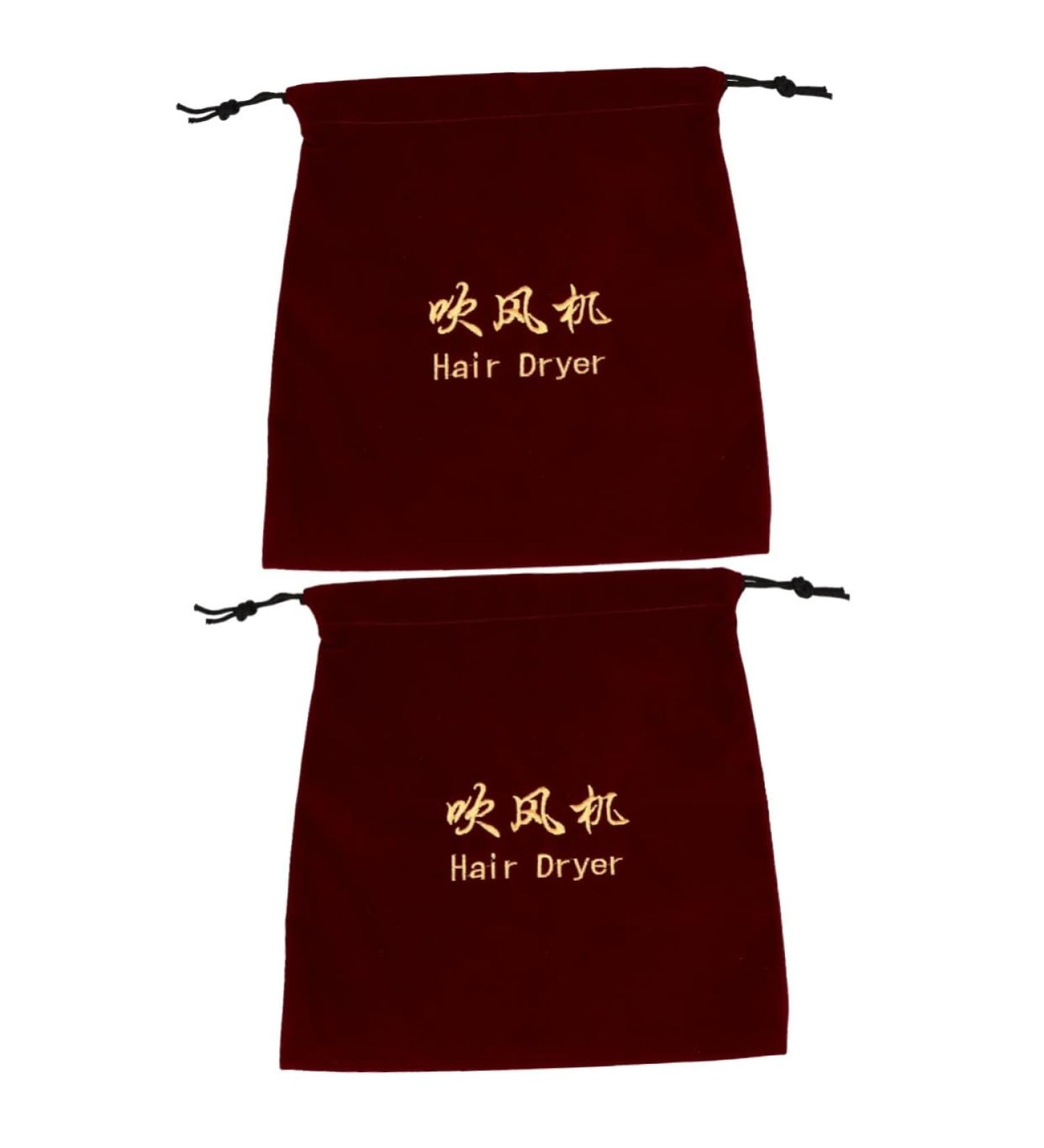 Beavorty 2 Pcs Hair Dryer Storage Bag Duffle Bag for Travel Drawstring Wash Bag Log in Jewelry Organizer Tool Claretx2pcs 30x26cmx2pcs - Buy Online on GoSupps.com