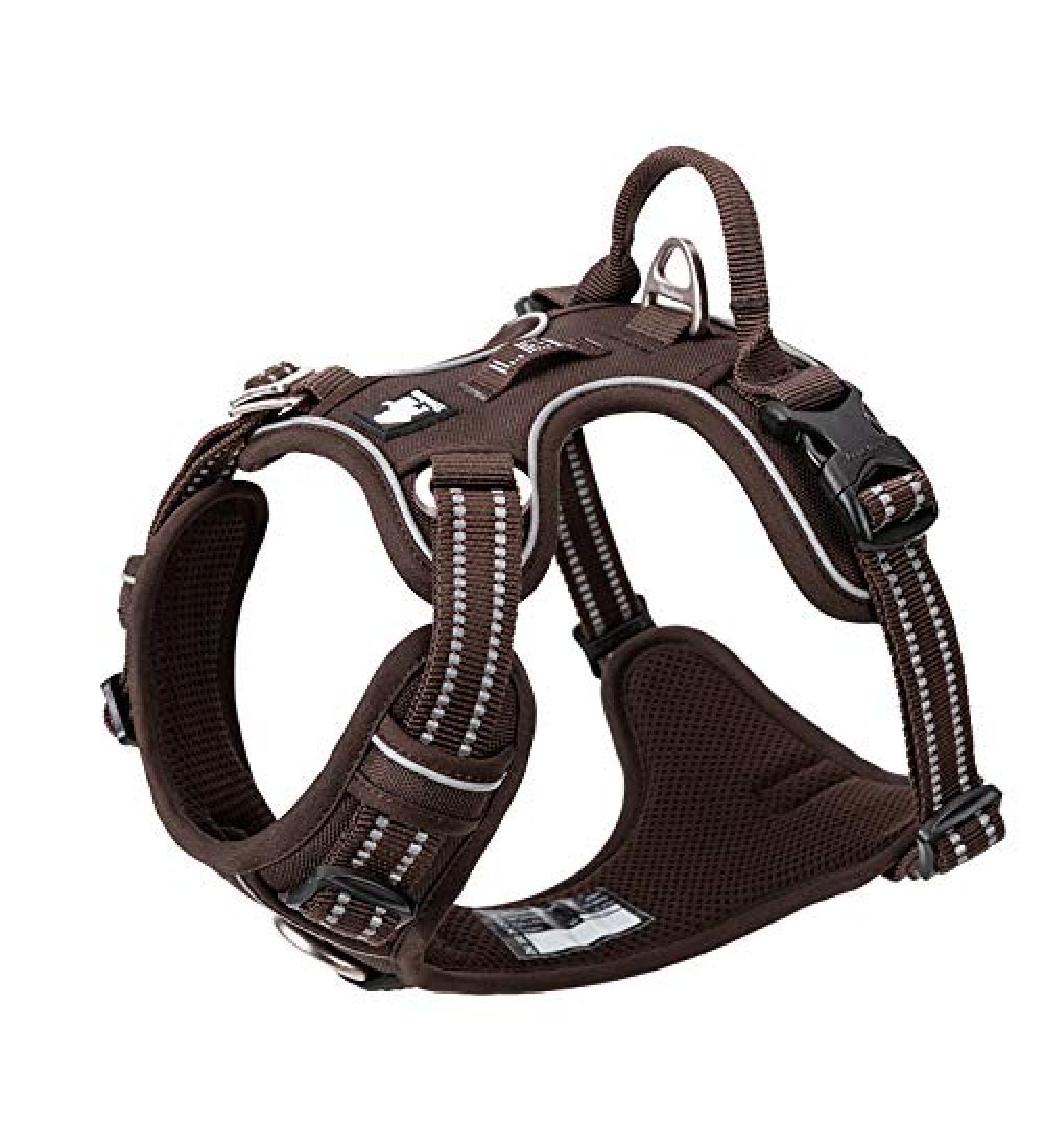 Truelove No Pull Dog Harness | Reflective Adjustable Soft Padded Vest | TLH56512 XS Brown - International Shipping Available - Buy Online on GoSupps.com